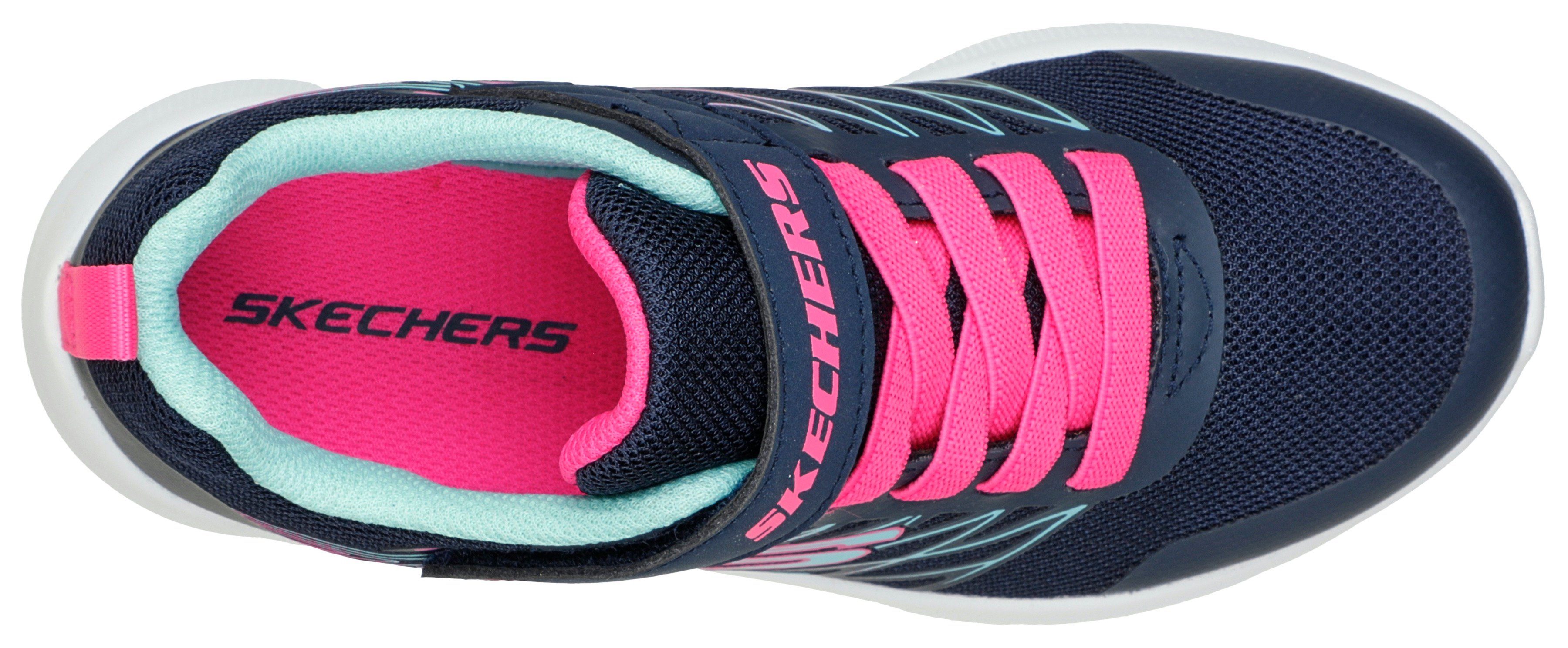 Skechers Kids NVY mit BOLD Sneaker (20203130) bunten MICROSPEC Kontrast-Details DELIGHT