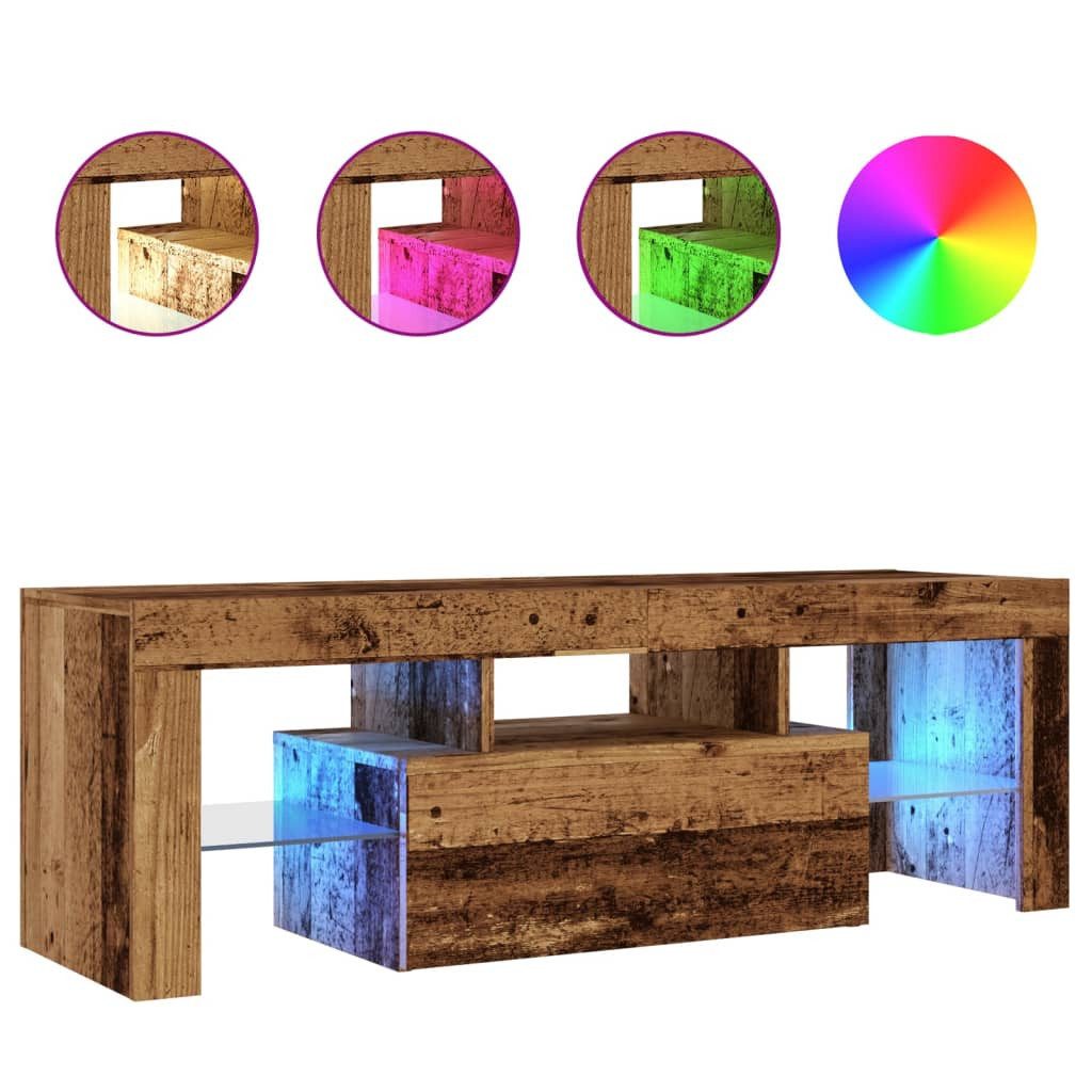 vidaXL Schrankmodule TV-Schrank mit LED Altholz-Optik günstig online kaufen