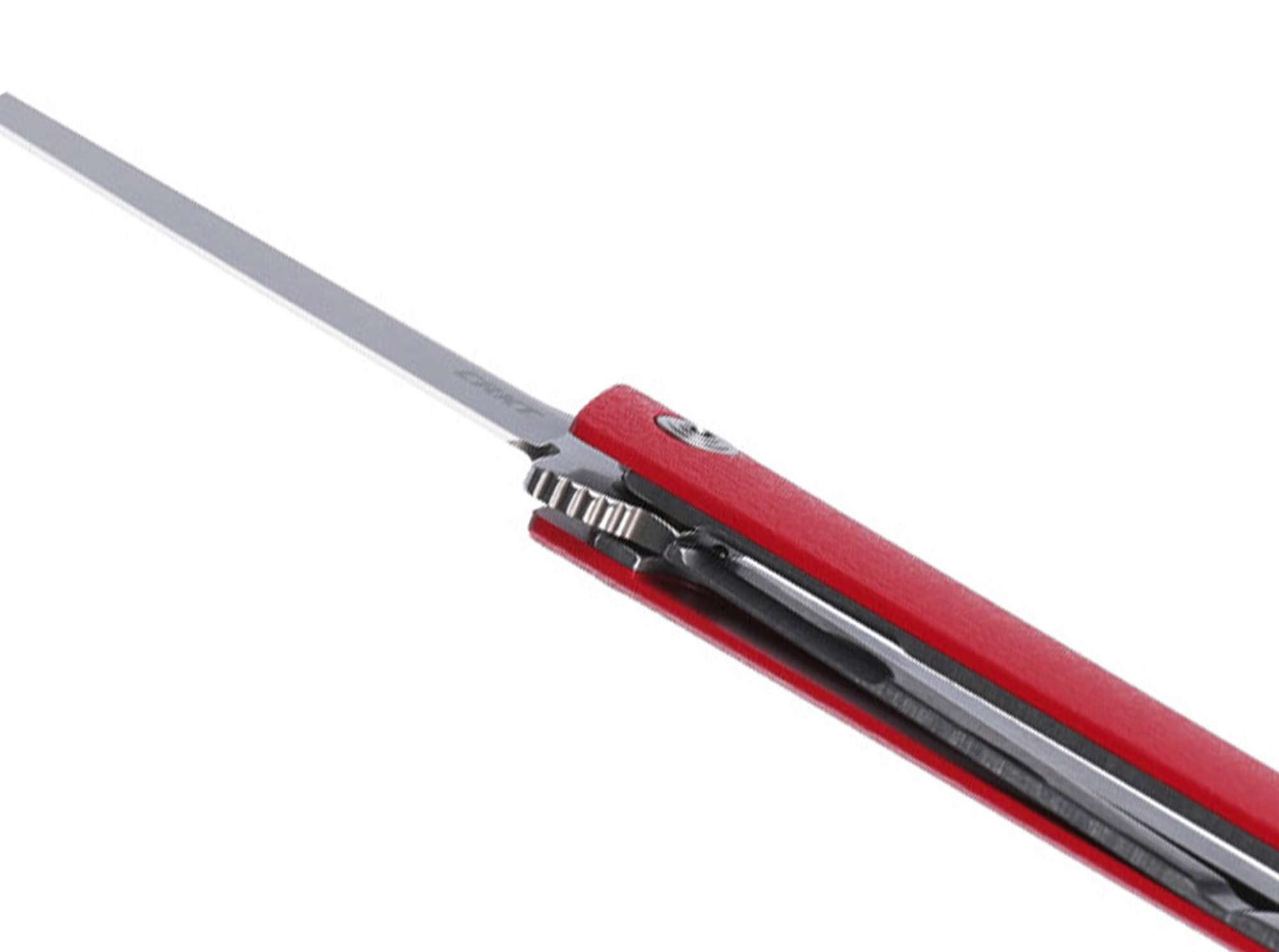 CRKT Taschenmesser Taschenmesser CEO Flipper Red Silver Blade