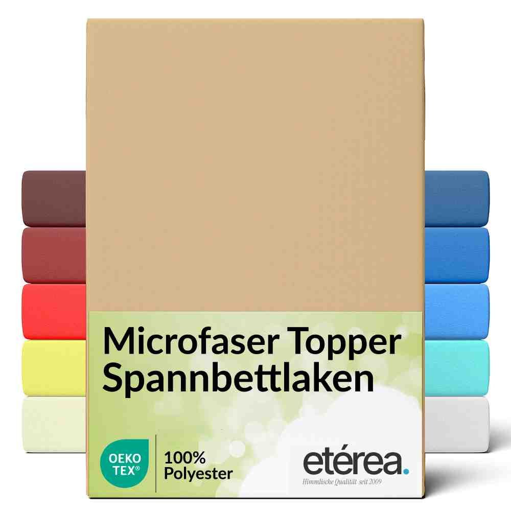 etérea Himmlische Qualität Spannbettlaken etérea Microfaser Topper Spannbettlaken, Microfaser, Gummizug: rundum, (1 Stück)