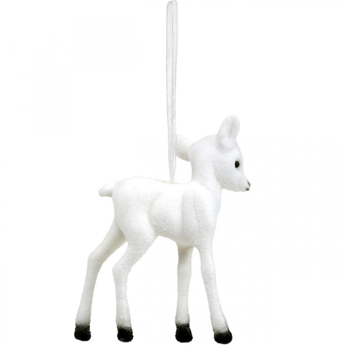 Kaemingk Schneemann Weihnachtsbaumschmuck Rentier Dekofiguren zum Aufhängen, 2 Stück