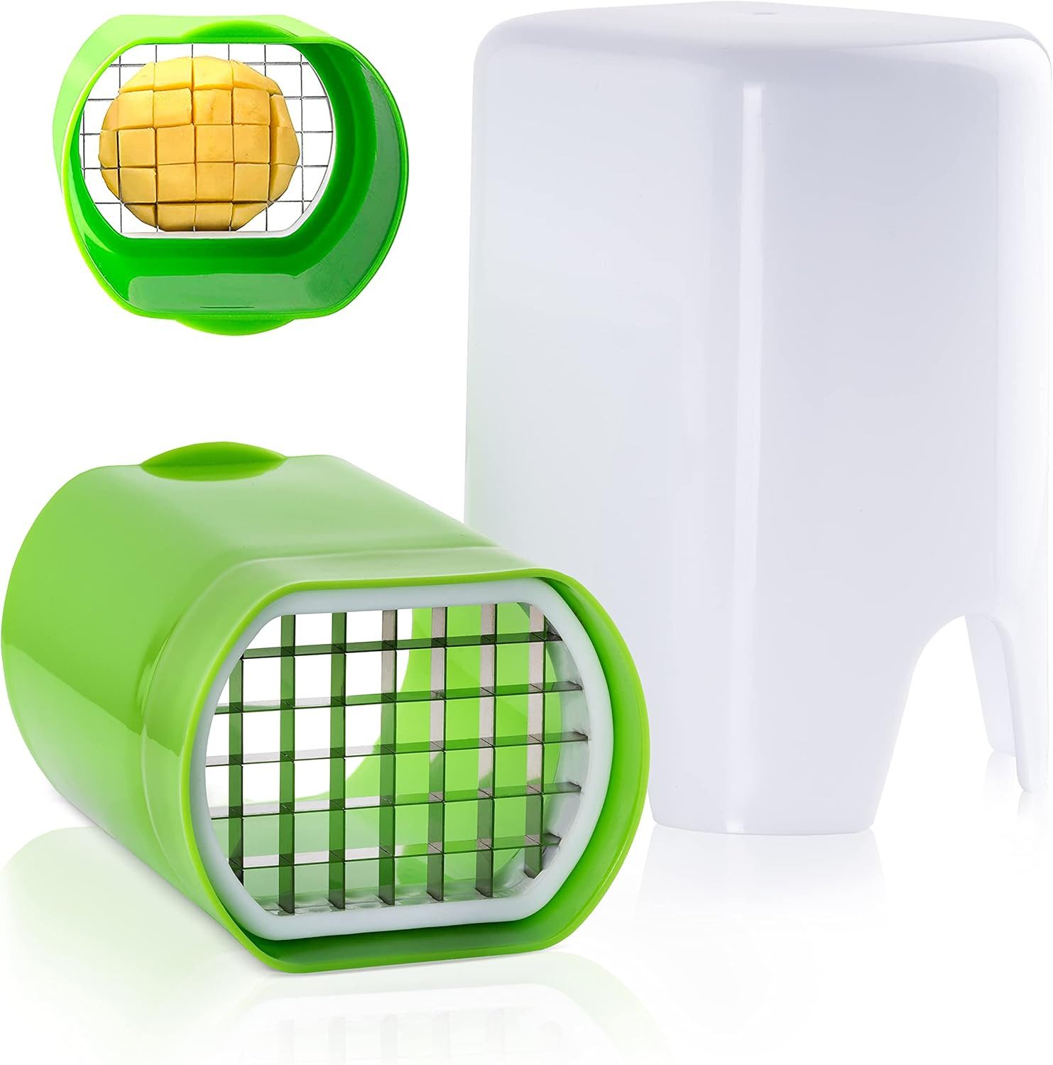 MR.ROBINSON Pommesschneider MR.ROBINSON Pommes-Schneider Edelstahl Kunststoff Platzsparend, (1-tlg)