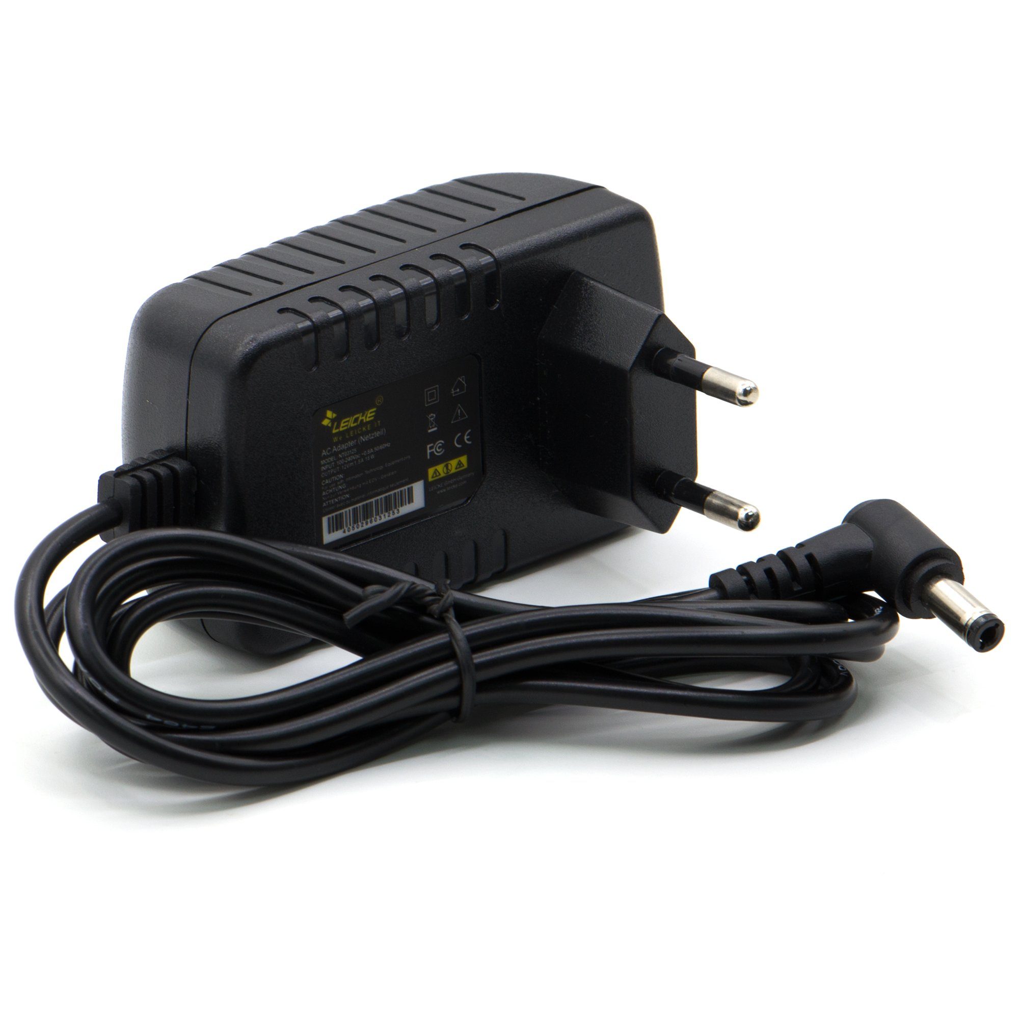 Leicke Netzteil 12V 1.5A/1.4A 18W für Fritzbox, Speedport, Externe Festplatte Netzteil (Power Supply FW757/EU12 baugleich mit 311P0W067, 311P0W068, 311P0W044)