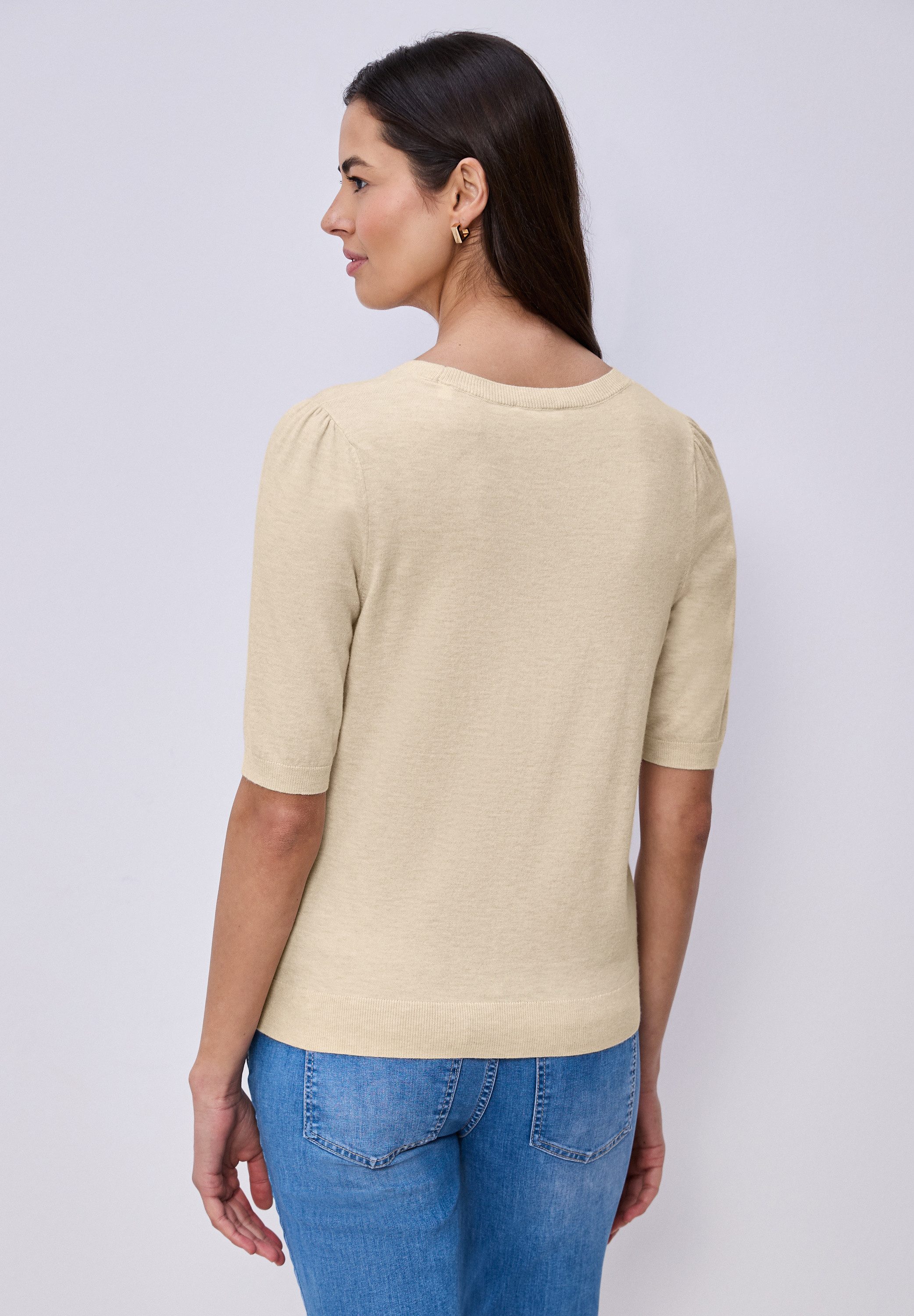 STREET ONE Strickpullover mit Rundhalsausschnitt