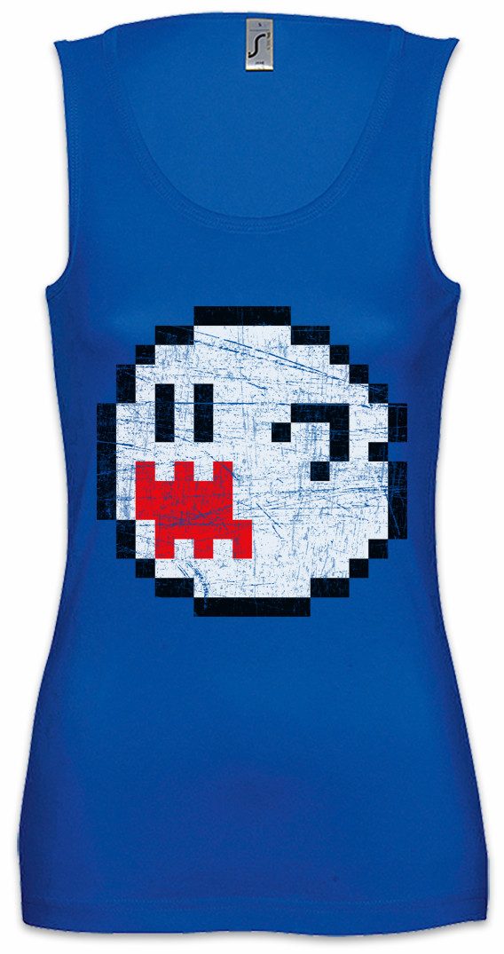 Tanktop Pixel Ghost Ärmelloses Damen T-Shirt Super Video Game Mario Gamer