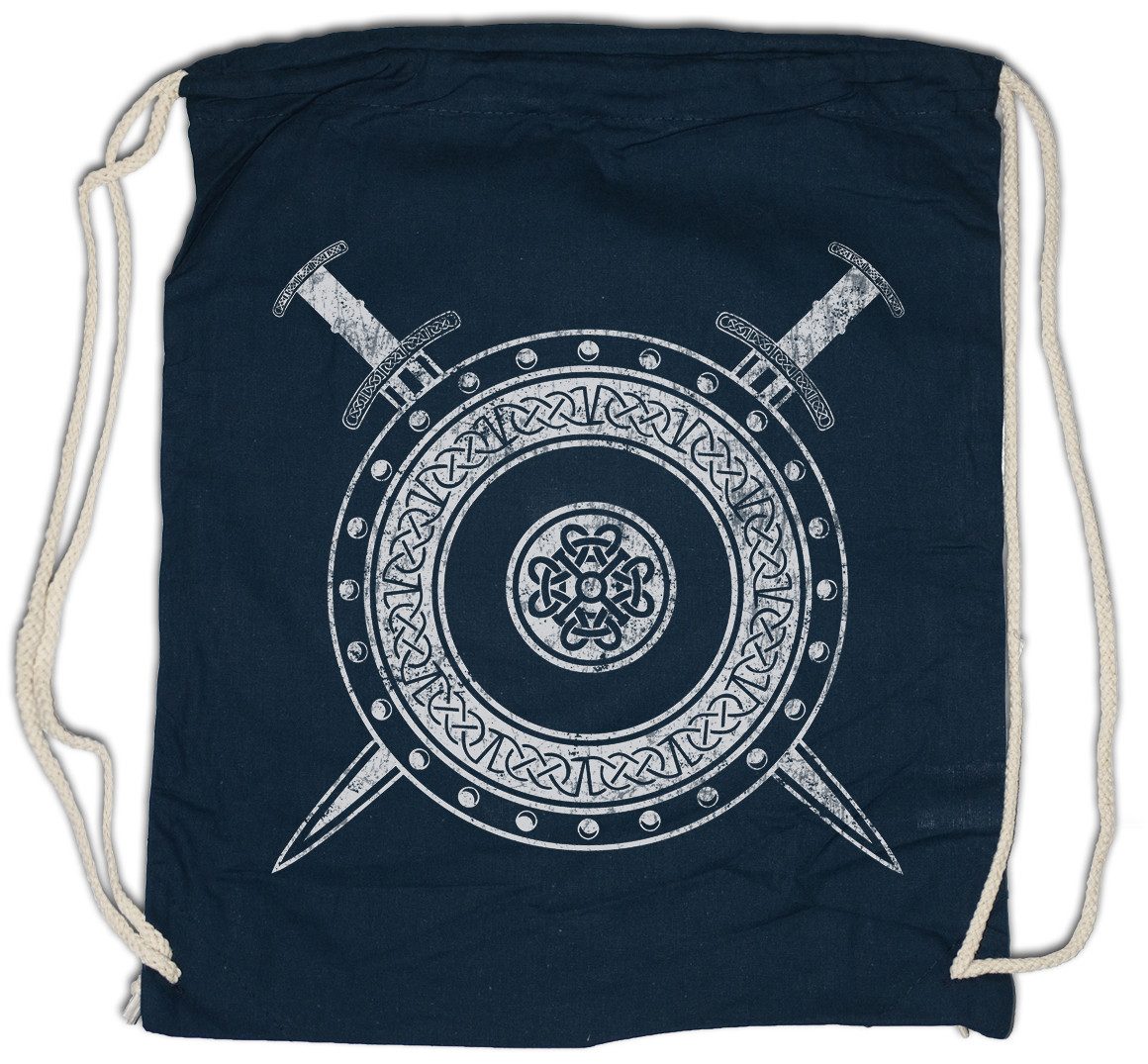 Urban Backwoods Turnbeutel Viking Shield And Swords Turnbeutel Schild Schwert Walhalla Wikinger (1-tlg), Vikings Odhin Odín Wotan