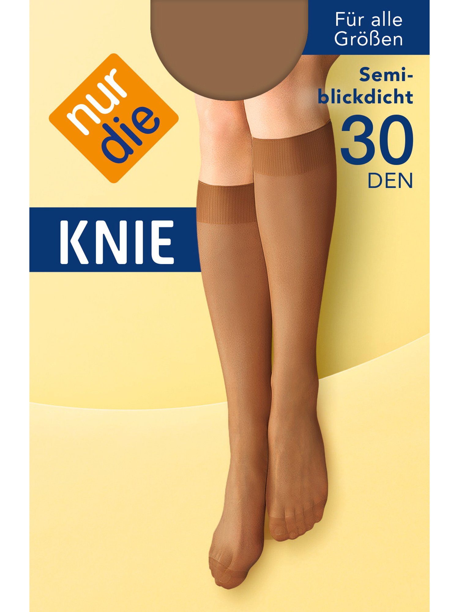 Nur Die Kniestrümpfe 30 DEN Damen (1er/3er/6er/9er Pack, 3-Paar) Knie-strüm günstig online kaufen