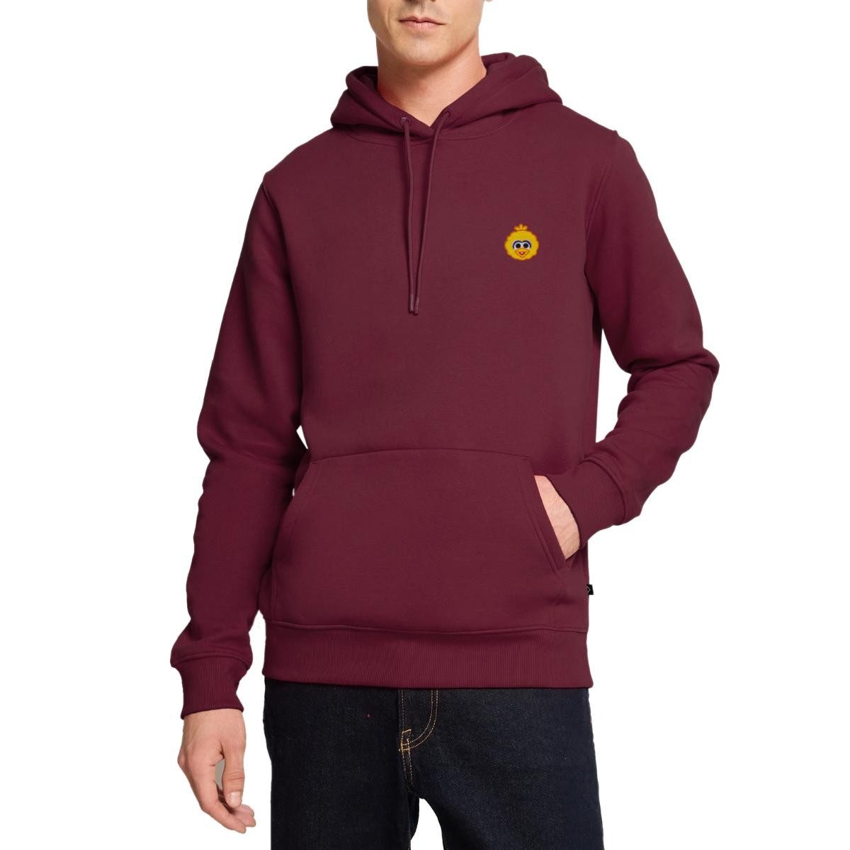 Spreadshirt Hoodie Sesamstraße Bibo Als Stickmotiv Herren Premium Hoodie (1-tlg)