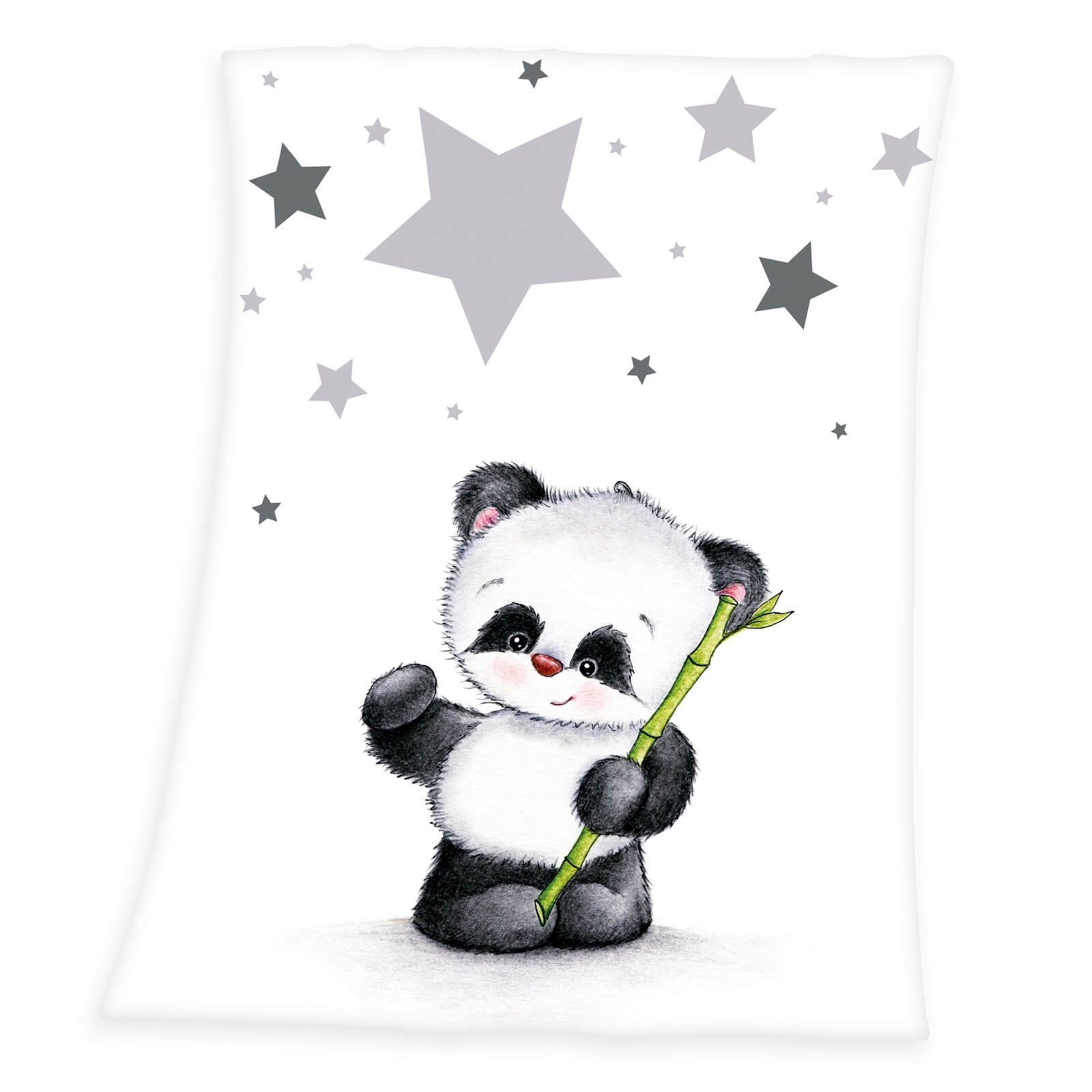Heimtextilien Bettwäsche-Sets Babybettwäsche Kleiner Panda - Baby-Bettwäsche-Set in Flanell und Fleece-decke von Herding, Baby B