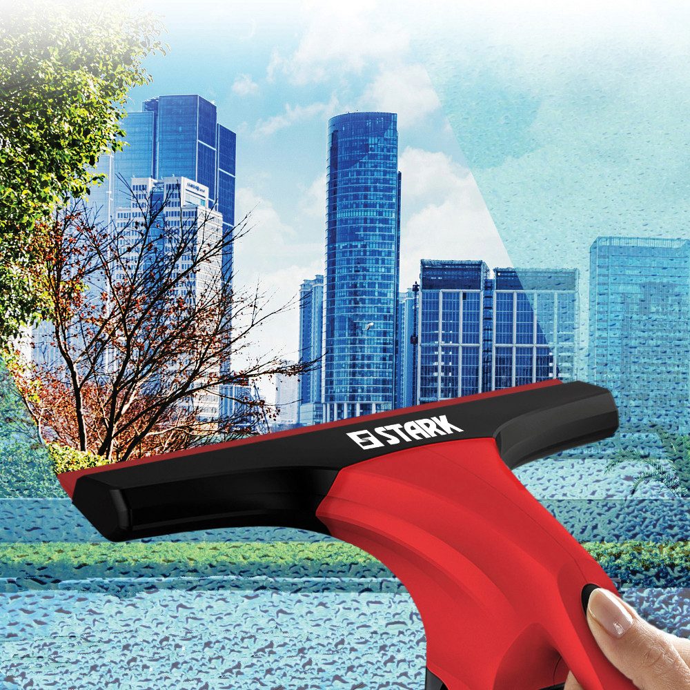 S&R Akku-Fensterreiniger STARK Akku-Fenstersauger WC 2000 HOME, Set mit abnehmbarem Wassertank, Sprühflasche, Streifenfreie Reinigung aller glatten Oberflächen – Bild 5 von 5