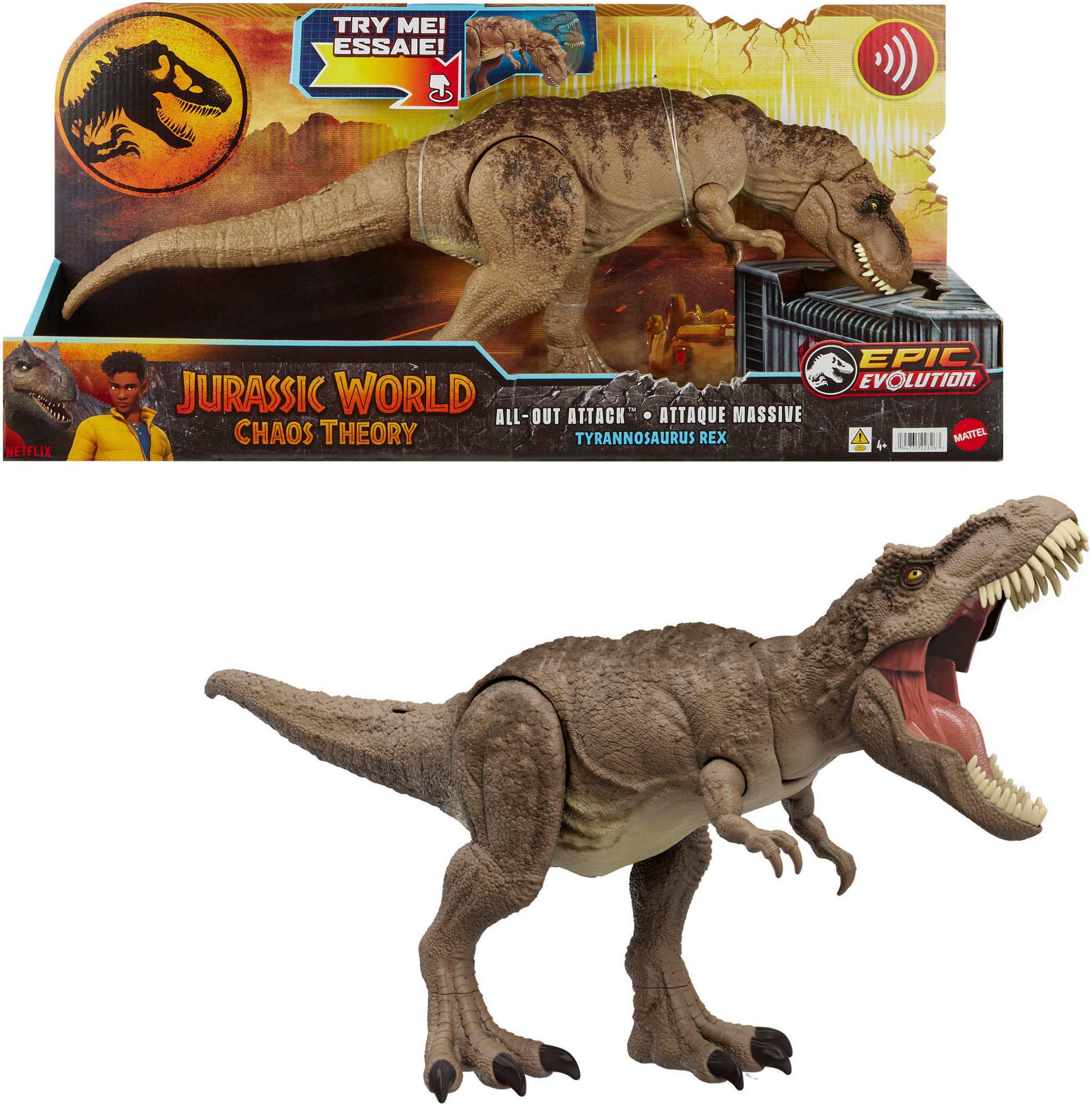Actionfigur Jurassic World All-Out Attack Tyrannosaurus Rex