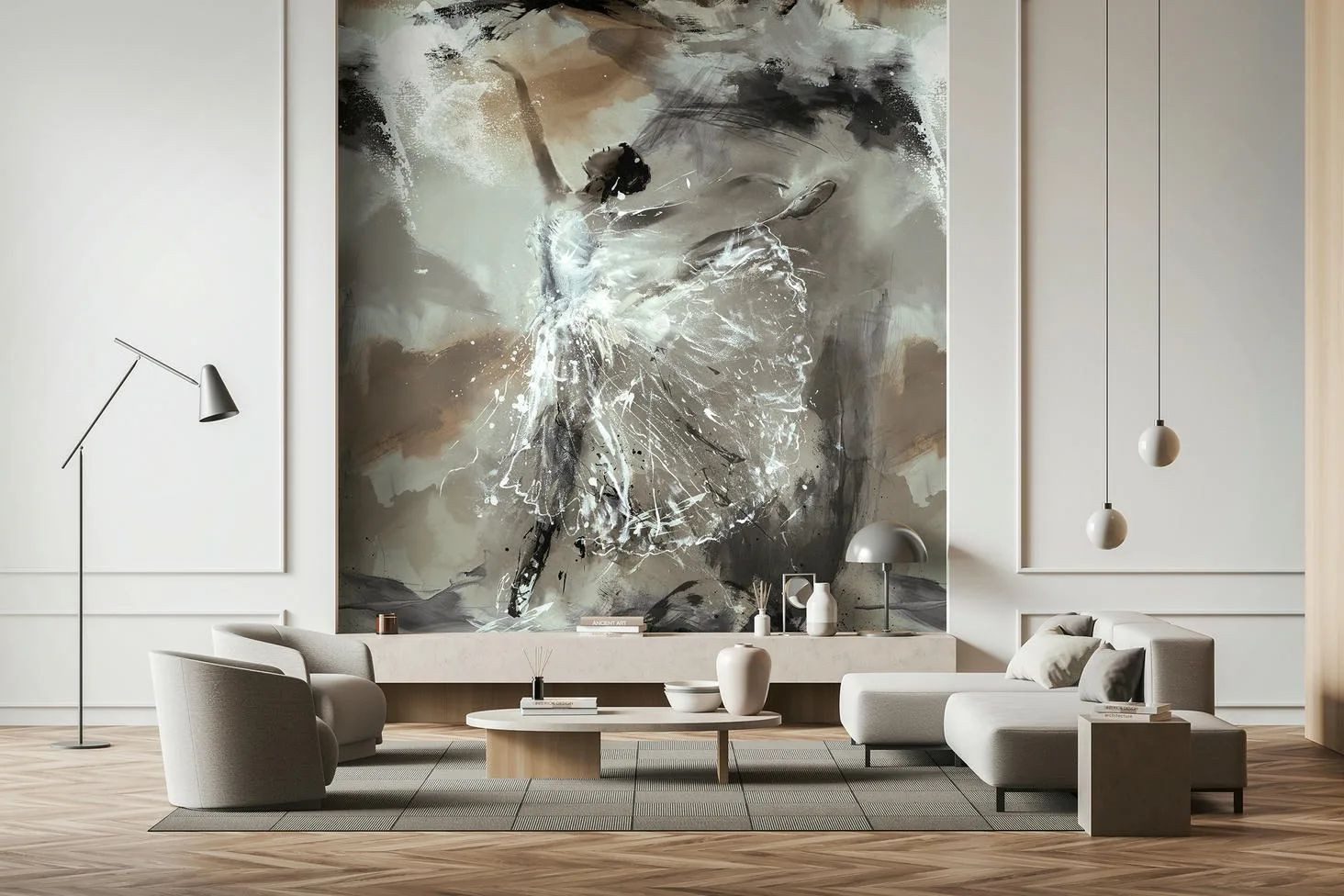 Marburg Fototapete Tapete Tanzende Ballerina, geprägt, Motiv, moderne Vlies günstig online kaufen