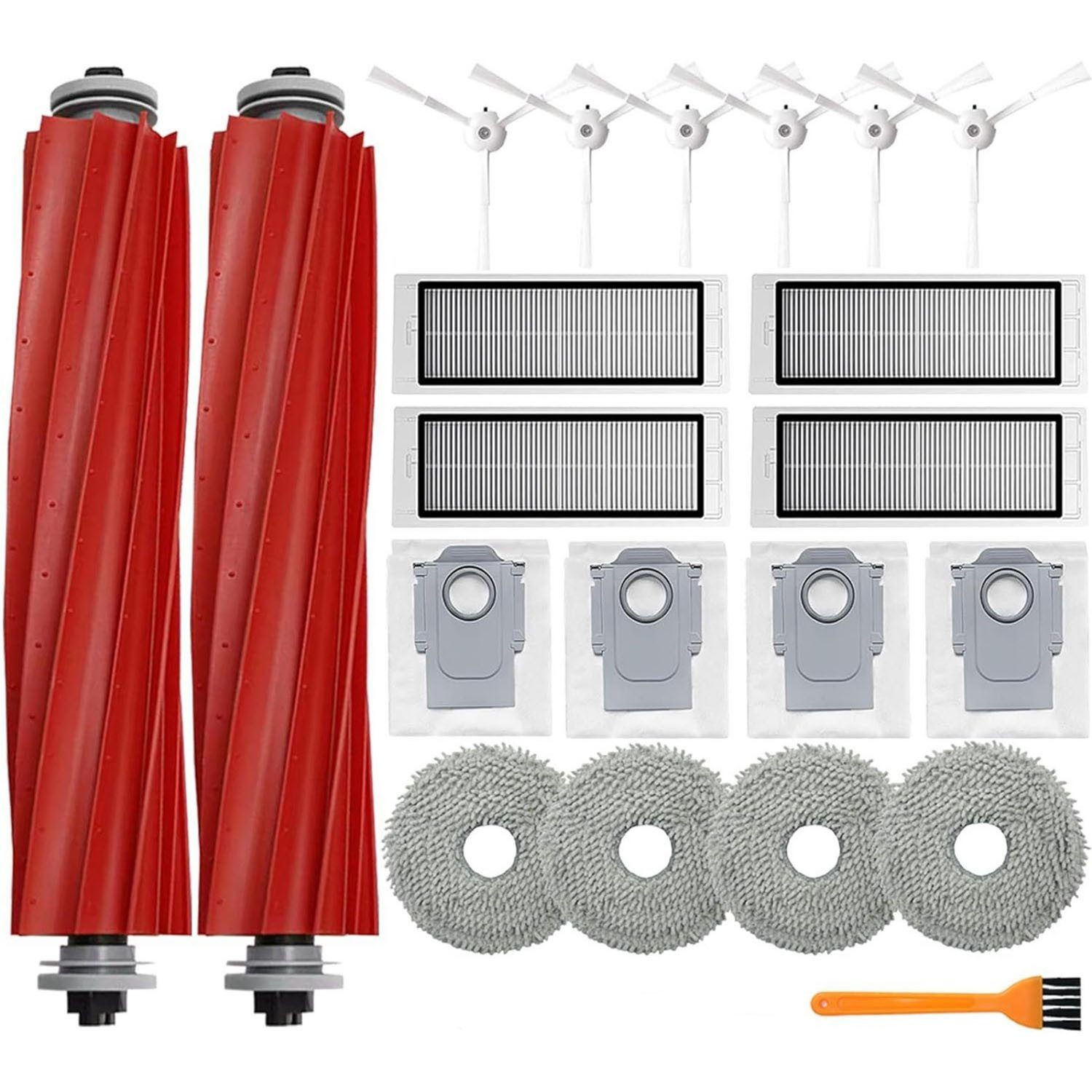 FELIXLEO Staubsaugerdüsen-Set Staubsaugerdüsen-Set Zubehör für Roborock Q Revo Zubehörset Roboter, (21-tlg)