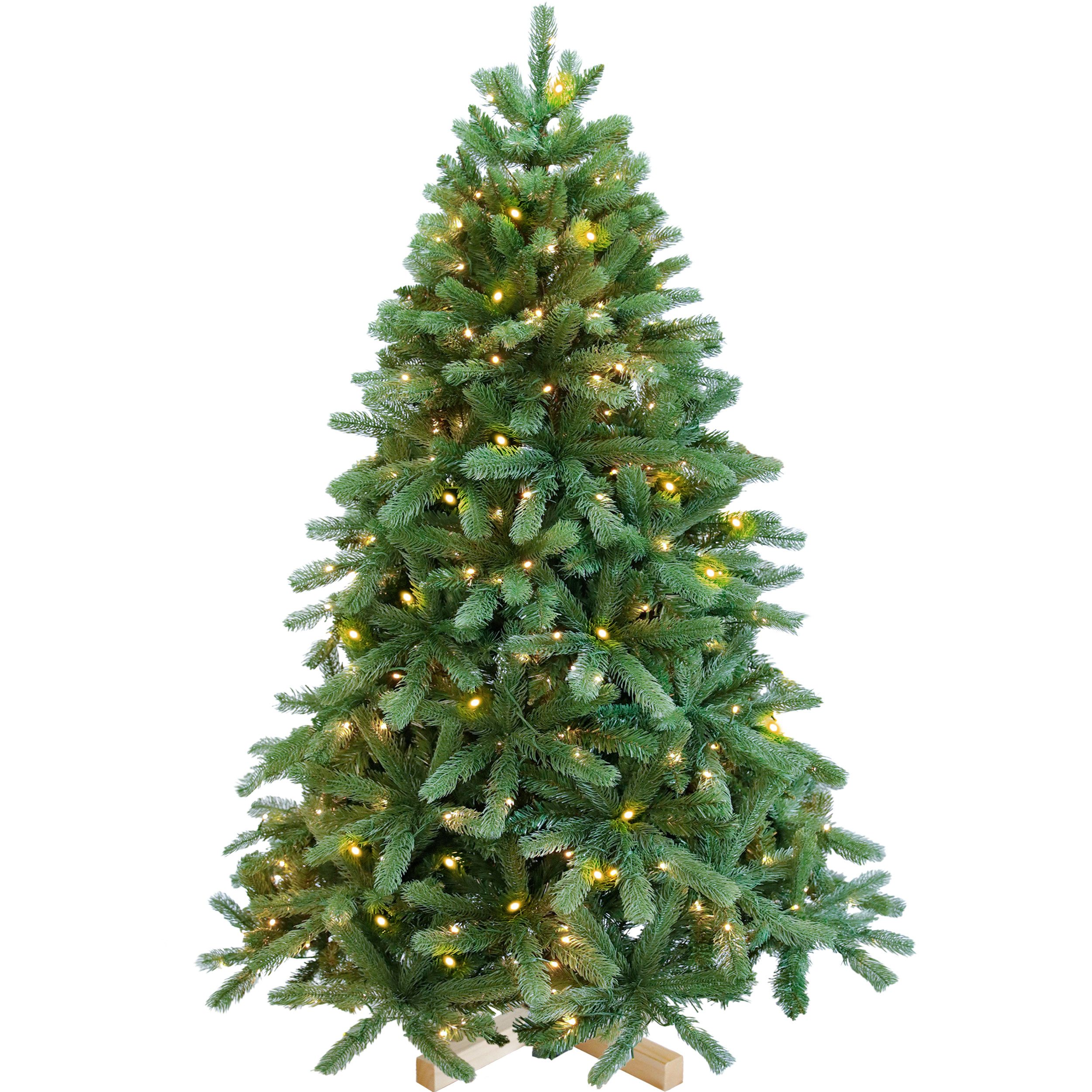 Sinaopus Künstlicher Weihnachtsbaum Tannenbaum mit beleuchtung, LED Christbaum, PVC+PE, mit 1180