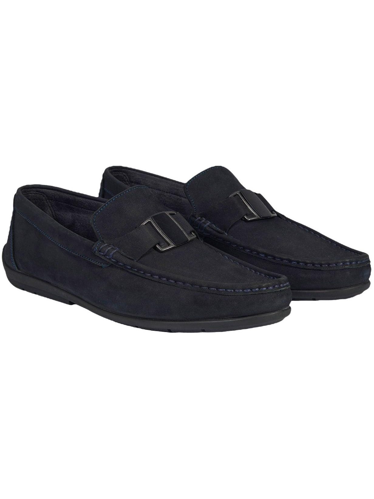 Herren-Slipper – Obermaterial Leder, Textilfutter, flacher Absatz, oh Loafer