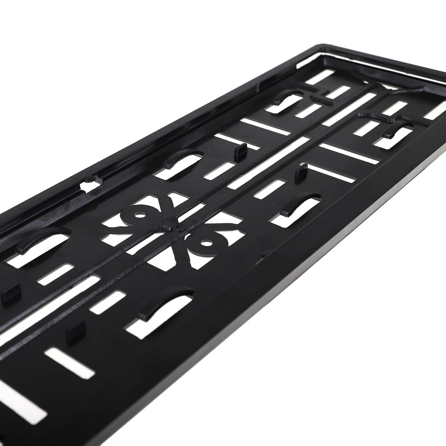 alca Kennzeichenhalter Kennzeichenhalter KFZ Schwarz für Auto wetterfest Universal, (1-St)