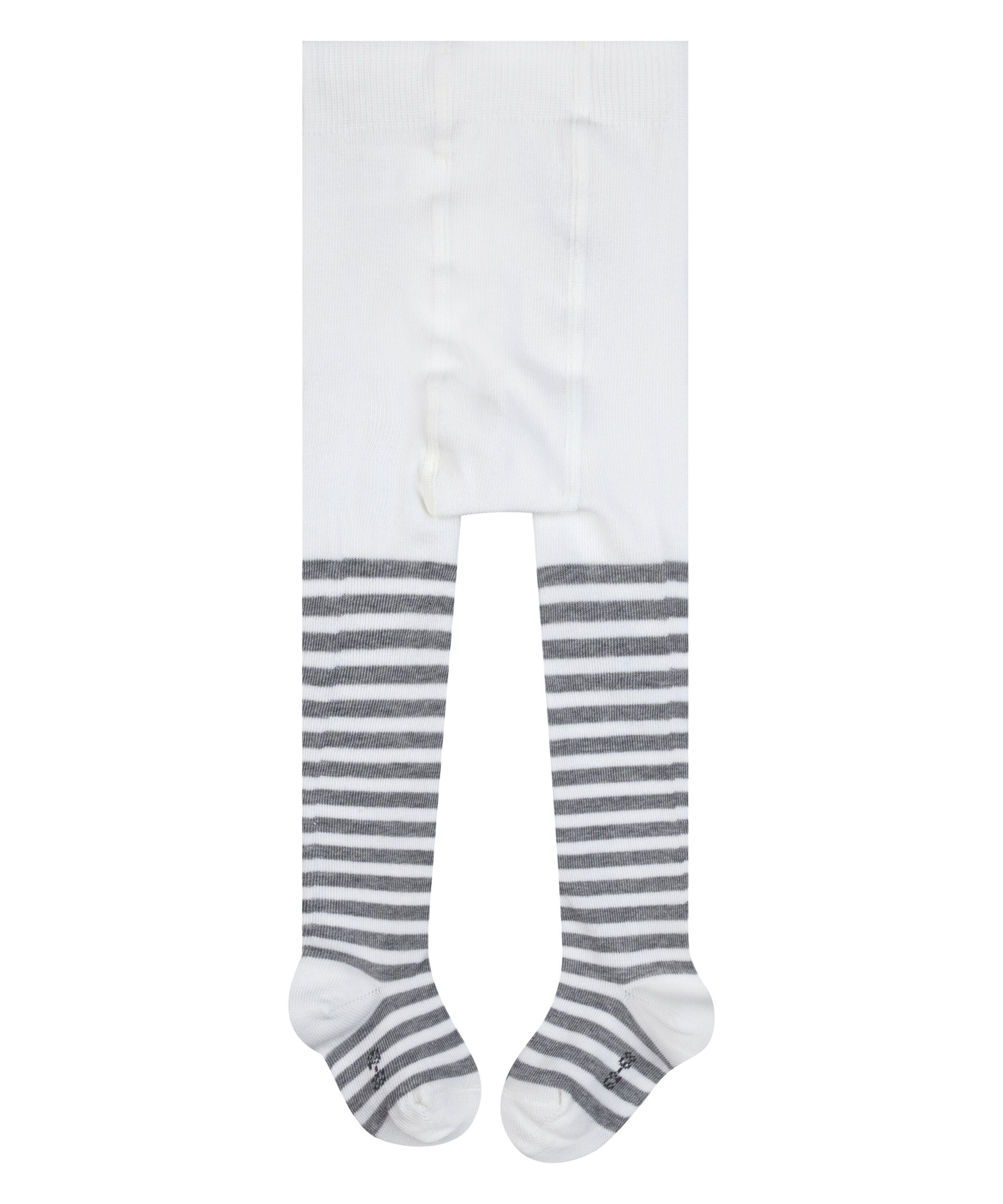 FALKE Stripe off-white kuschelweicher Baumwolle Strickstrumpfhose aus St) (1 (2041)