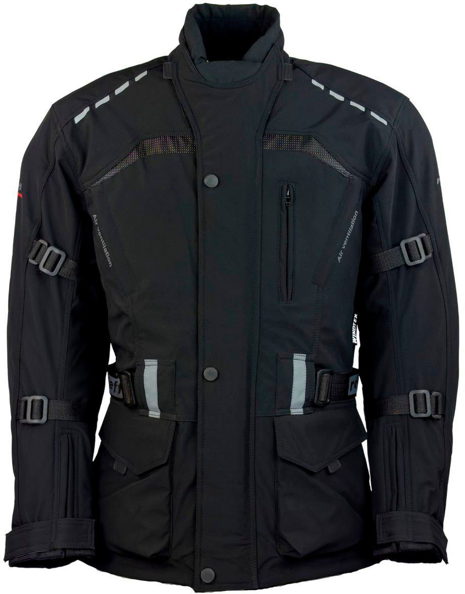 roleff Motorradjacke RO 1512 8 Taschen, 4 Belüftungslöcher, mit Sicherheitsstreifen