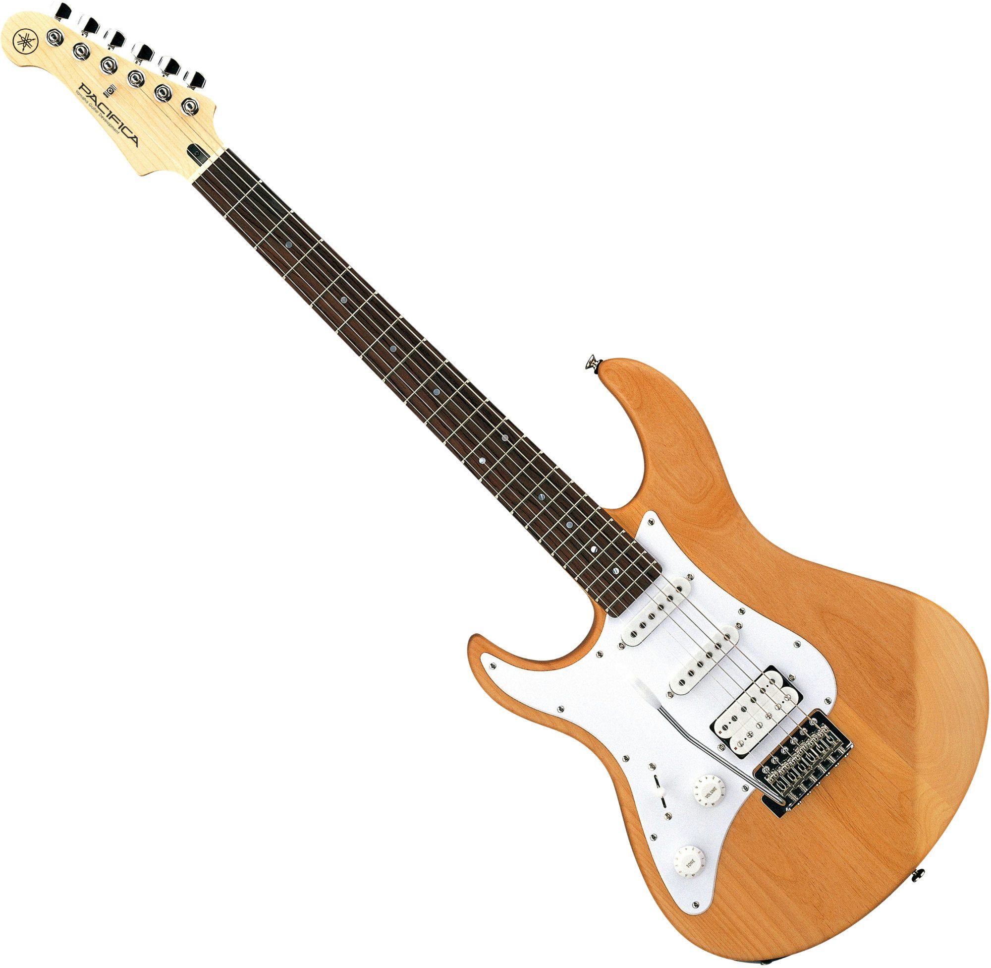 Yamaha E-Gitarre Yamaha Pacifica 112JL YNS Lefthand E-Gitarre Yellow Natural Satin, ST, E-Gitarre für Linkshänder