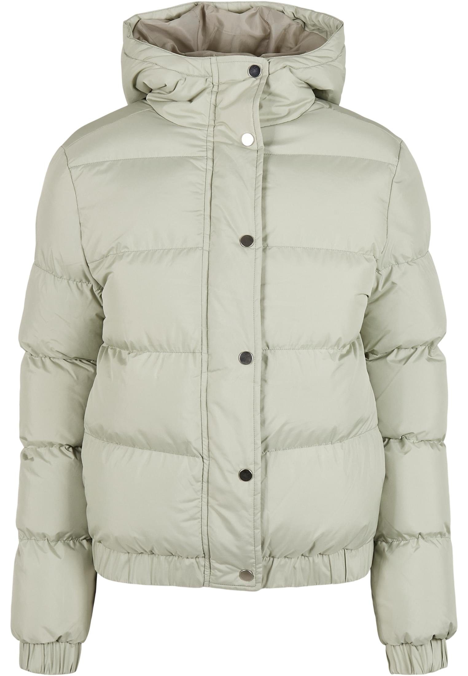 URBAN CLASSICS Winterjacke Damen Ladies Jacket Puffer Hooded (1-St) softsalvia