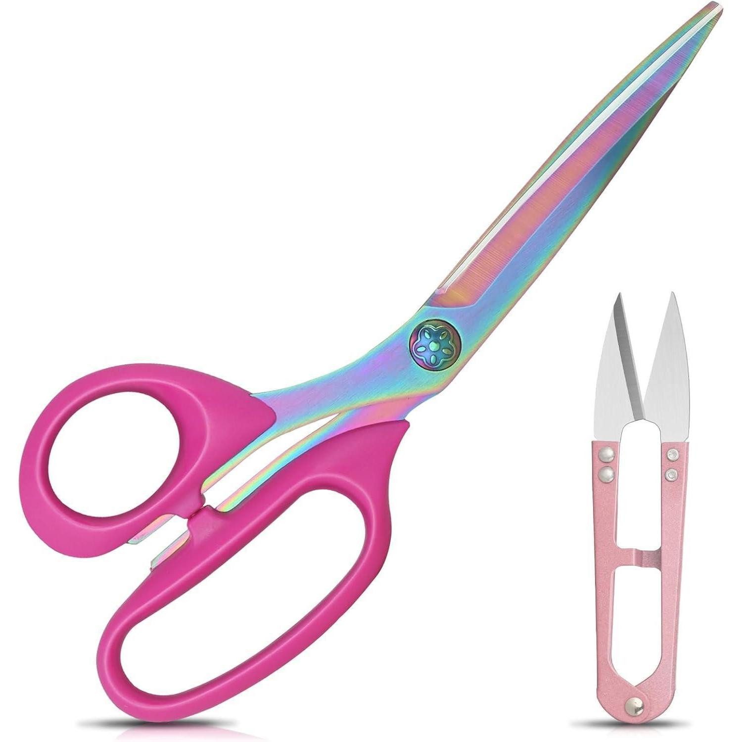 LuxusKollektion Stoffscheren Linkshänder Stoffschere 23cm Schneiderschere Fadenschneider Set