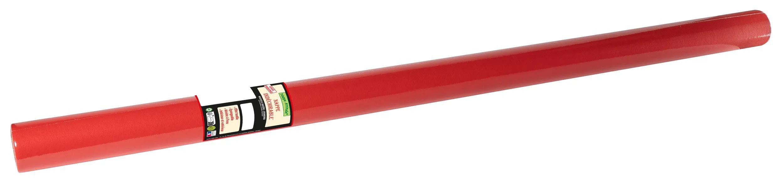 PROnappe Tischband 5x Tischdecke auf Rolle, Spunbond, reißfest 6x1,20m Rot RS021609I
