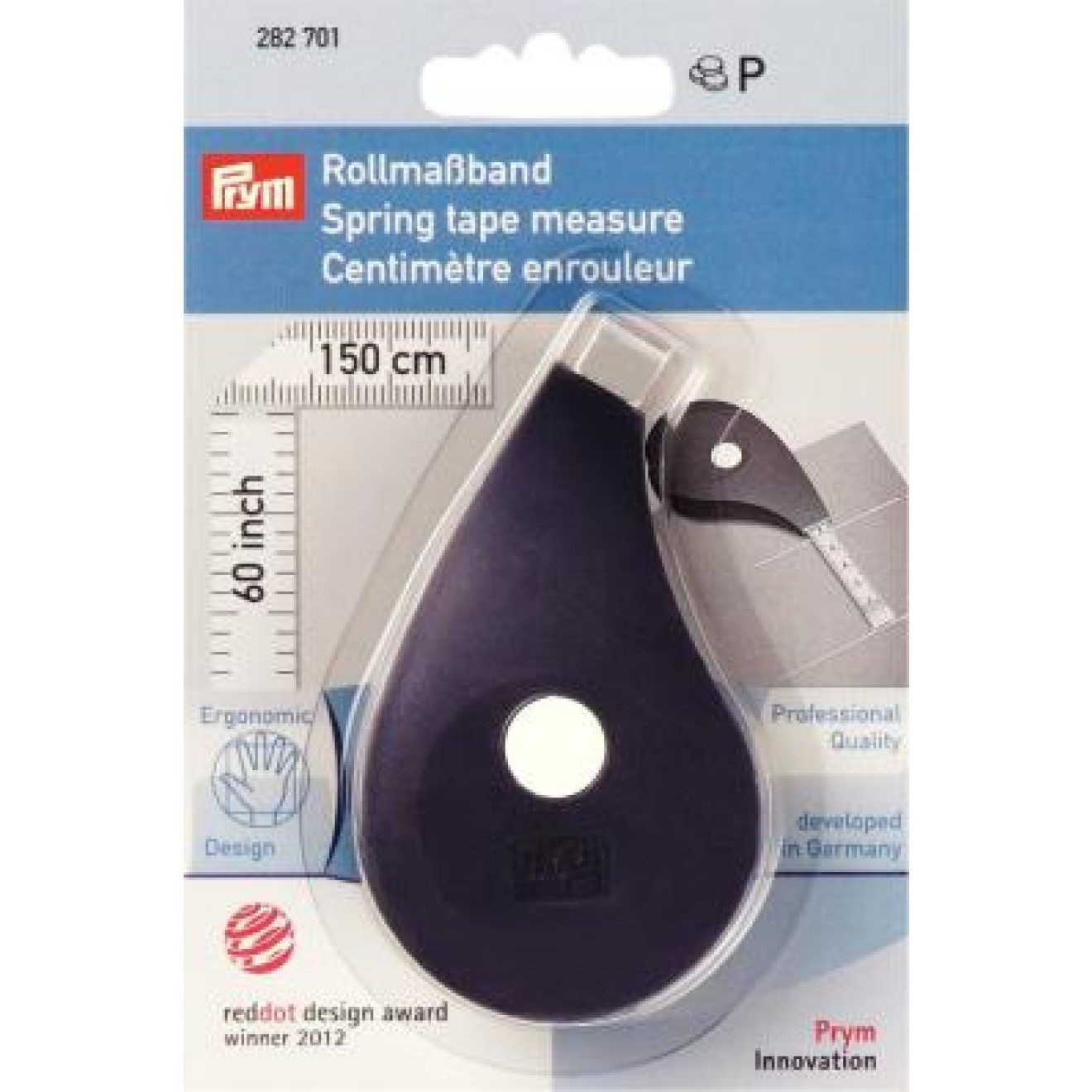Prym Stricknadeln Rollmaßband 60 inch (150 cm) pflaumenblau/weiß 1 St