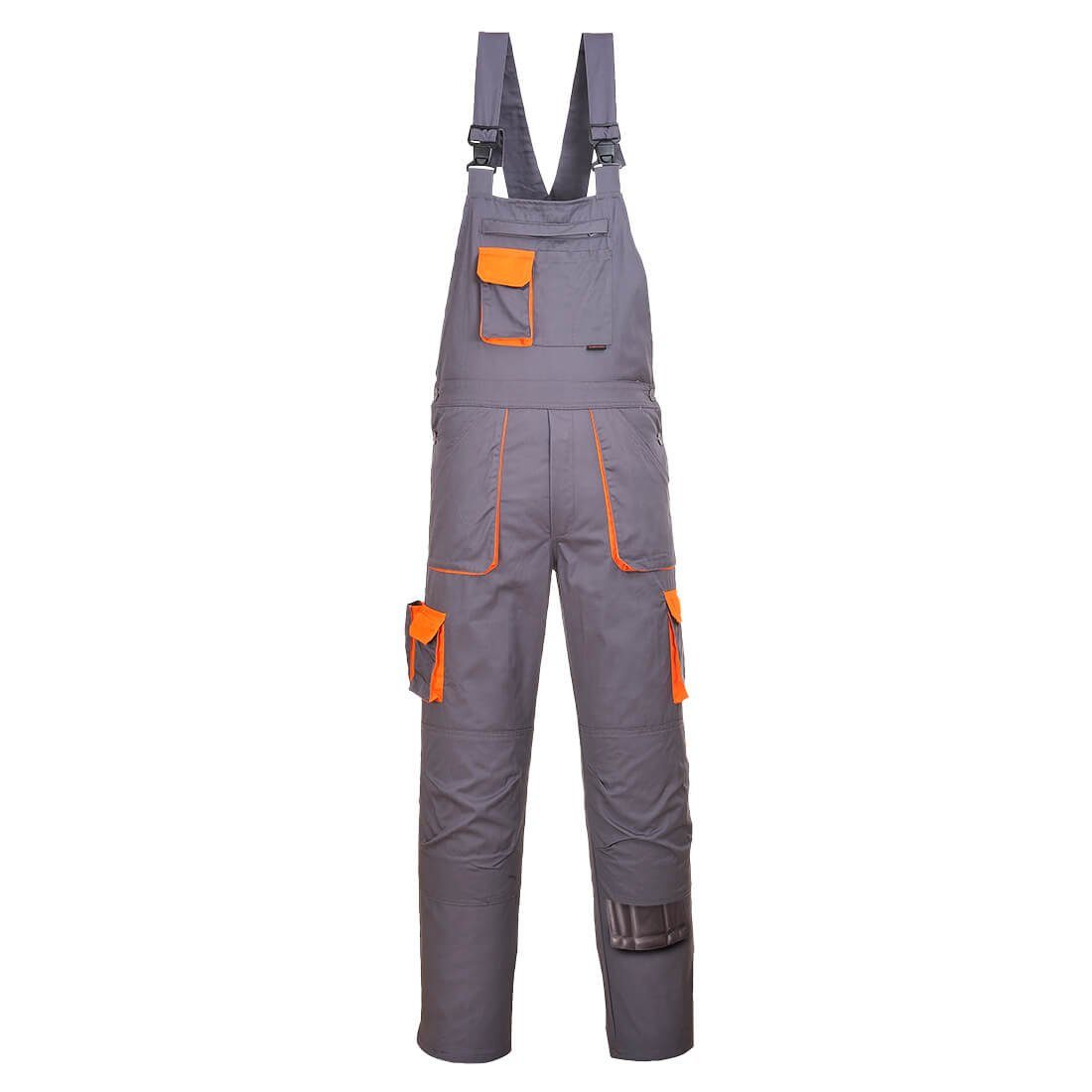 Portwest Arbeitslatzhose TX12 - Portwest Texo Kontrast Latzhose Arbeitshose grau