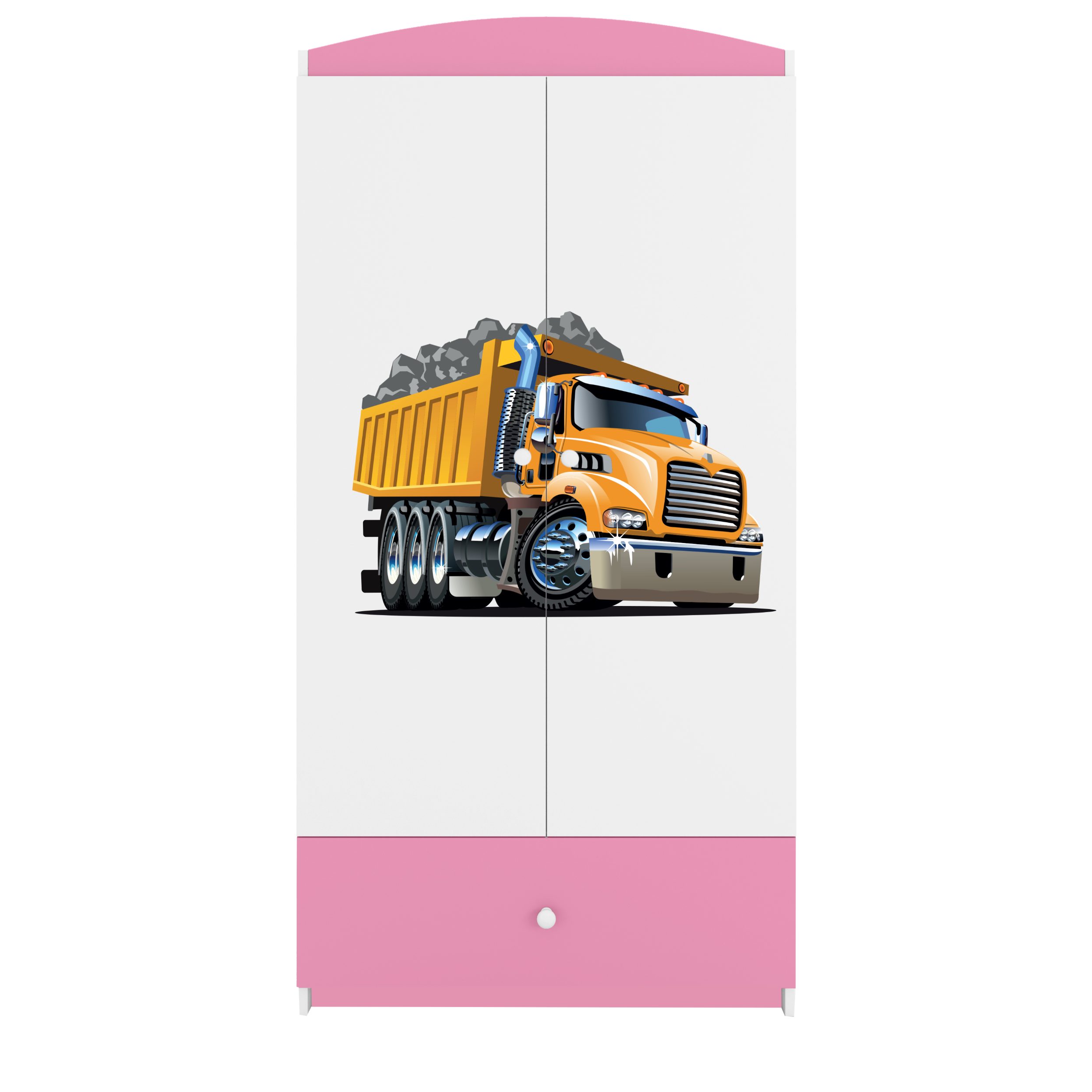 Raumhirsch Furniture Kinderkleiderschrank mit Motivauswahl - Kleiderschrank für Kinder (Kinderzimmerschrank für Jungen, Mit Ablagefächern & Kleiderstange) robuste Verarbeitung, kindgerecht, verschiedene Farben & Designs