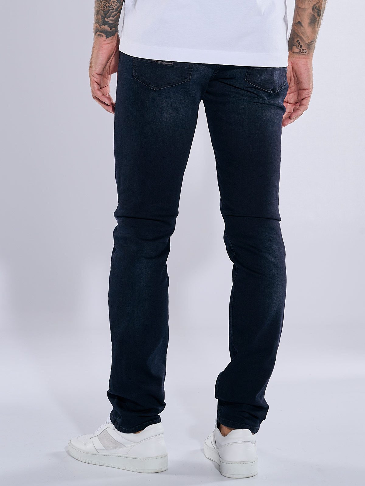 emilio adani Stretch-Jeans Herren Super-Stretch-Jeans slim fit, Indigoblau