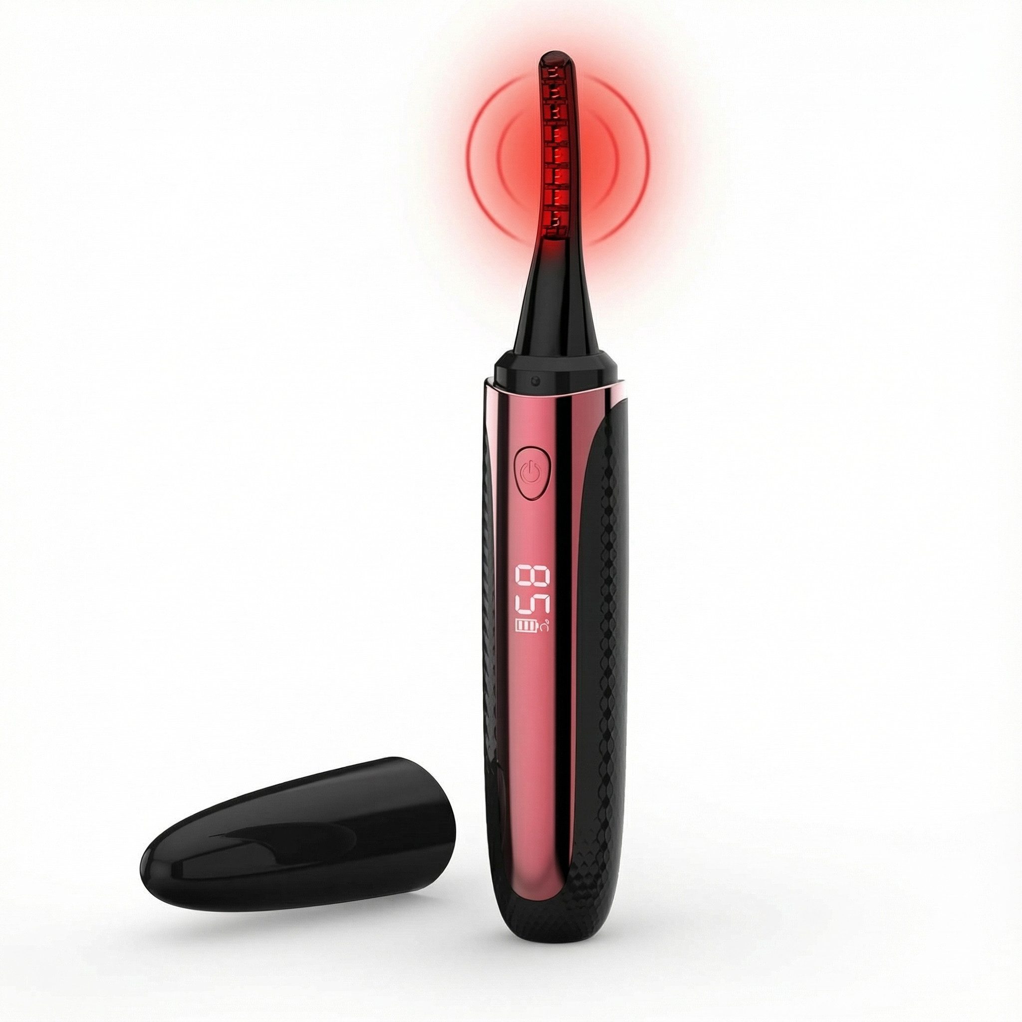 SWGOTA Wimpernzange Beheizte Wimpernzange mit Genaue Temperatursteuerung, wimpern curler,4 Temperaturstufen,5 Min. Autoabschaltung,Schutzkappe, für natürliches Make-up und langanhaltende Locken