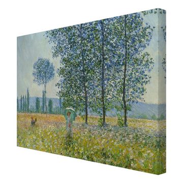 Bilderdepot24 Leinwandbild Kunstdruck Claude Monet Felder Frühling grün Bild auf Leinwand XXL, Bild auf Leinwand; Leinwanddruck in vielen Größen