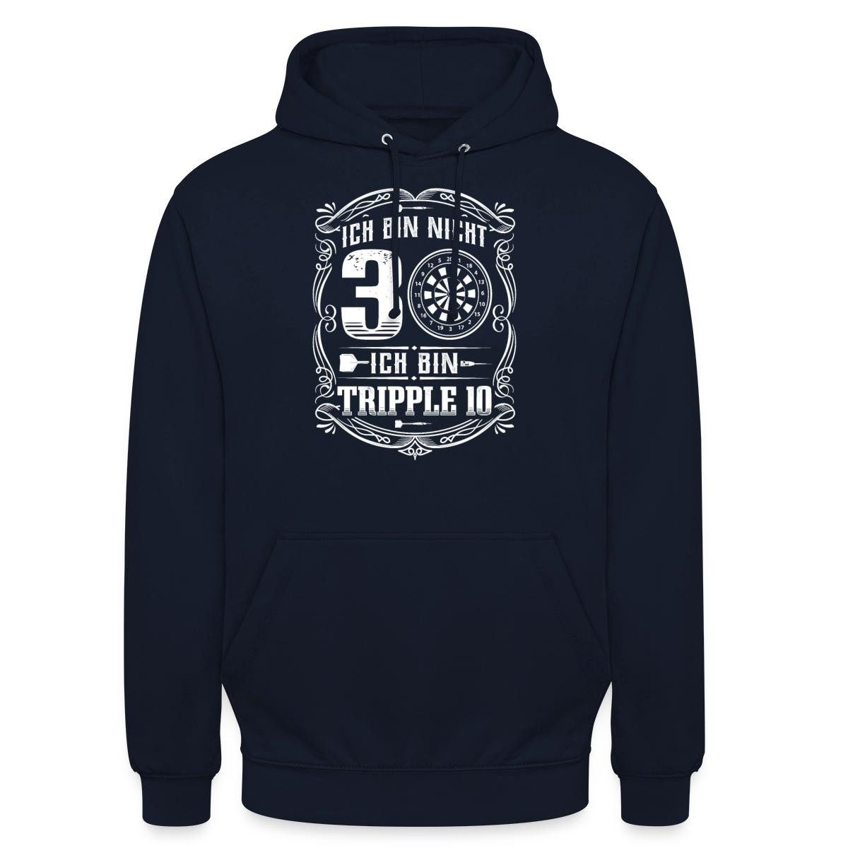 Hoodie 30. Geburtstag, Nicht 30 Tripple 10 Unisex Hoodie