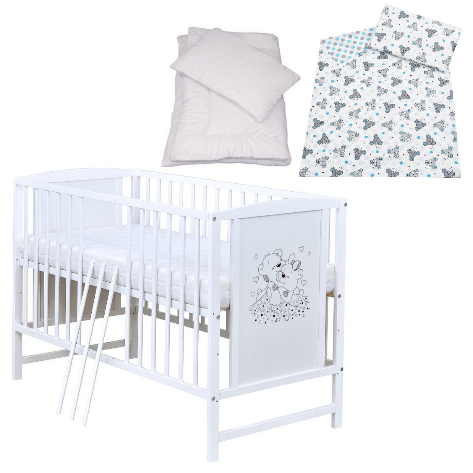 Baby-Delux Komplettbett Babybett Mia Komplettset, 7-tlg., günstig online kaufen