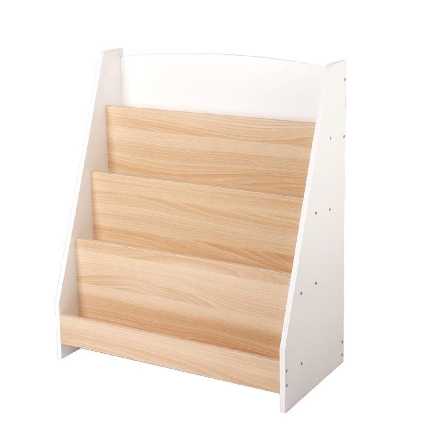 LuxusKollektion Aufbewahrungsbox Bücherregal Kinder Weiß/Holz (1 St)