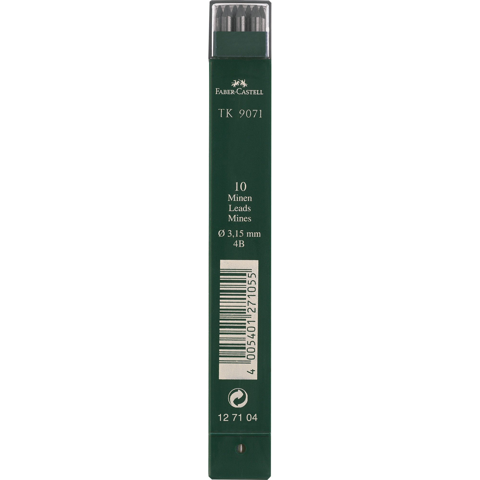 Faber-Castell Druckbleistift Faber Castell Fallmine TK 9071 3,15 mm Härtegrad 4B 10 Minen