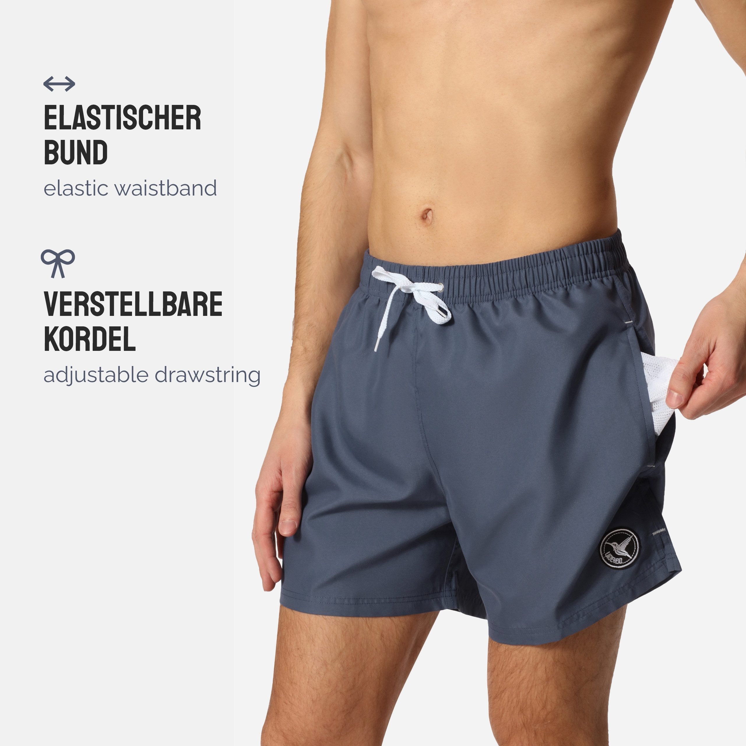 Ladeheid Badeshorts Herren Badehose Boardshorts Beachshorts Schwimmhose LA40-198 – Bild 3 von 5