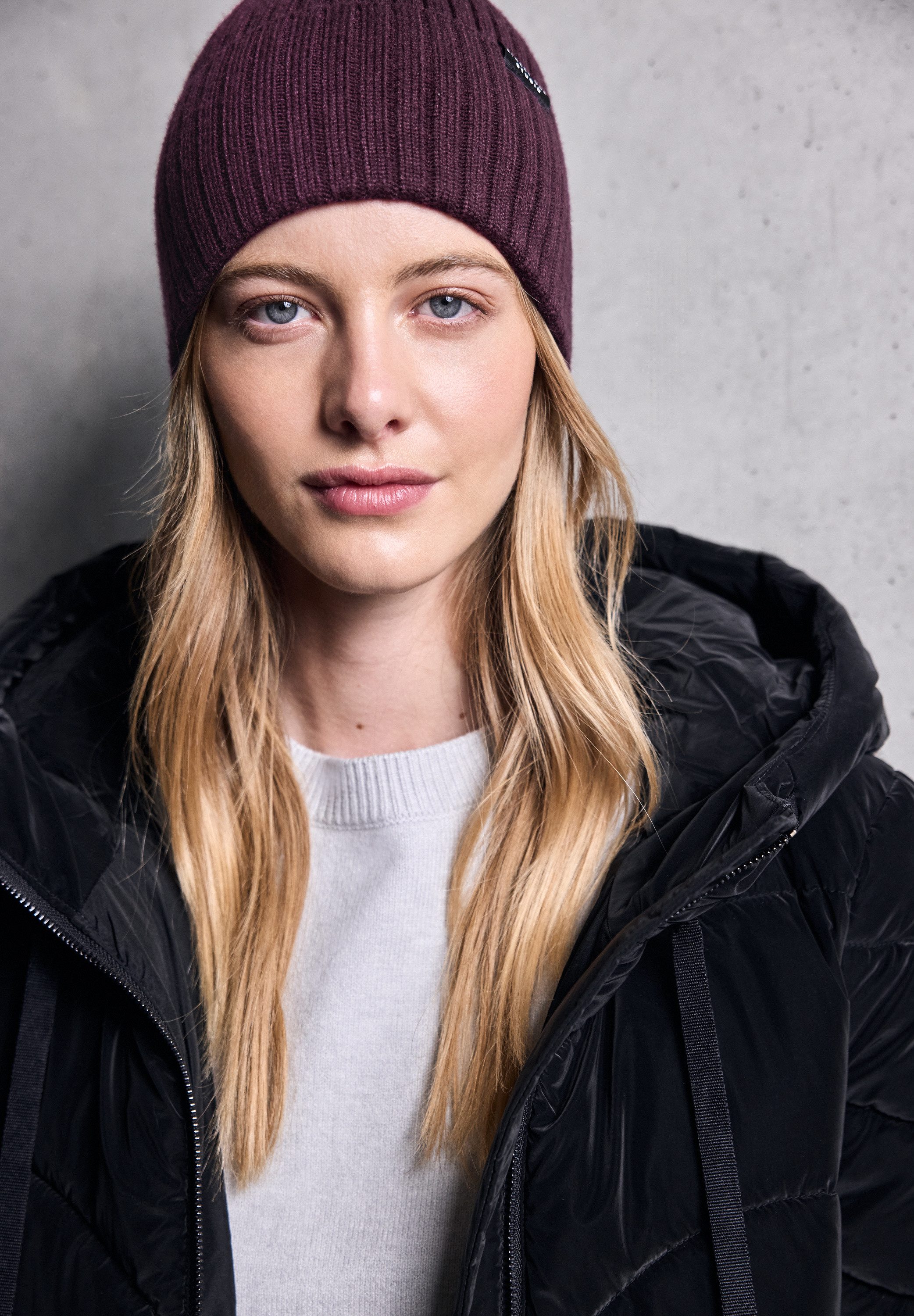 STREET ONE STUDIO Strickmütze aus softem Materialmix