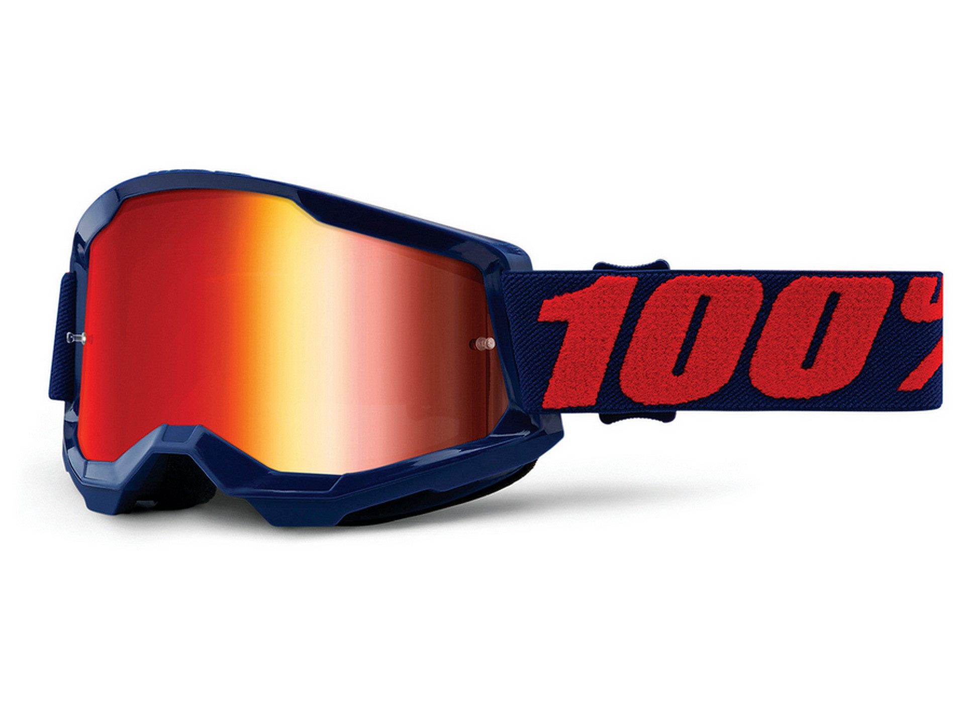 100% Fahrradbrille, MTB-Brille Goggle Strata 2 - Mirror Lens