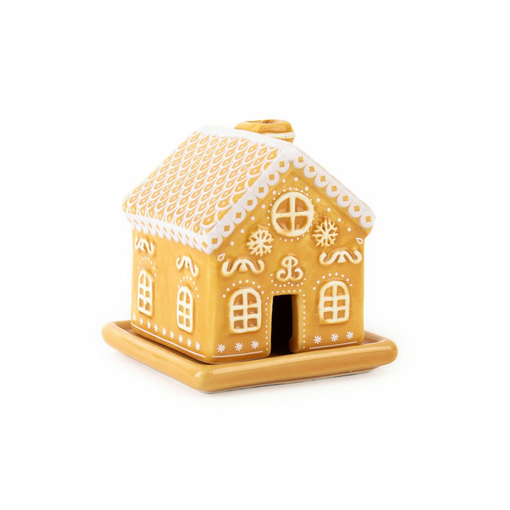 GIFT REPUBLIC Räucherhaus Lebkuchenhaus inkl. 4 Kegel, (1 St), ca. 5,5 x 6 x 7,5 cm
