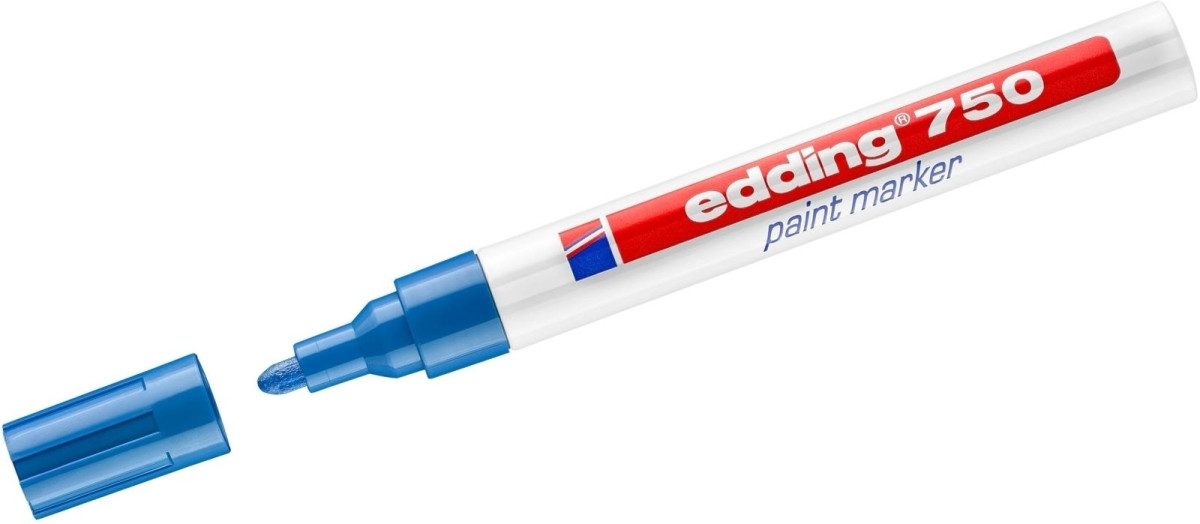 edding Permanentmarker Glanzlack-Marker edding 750 2-4mm blau