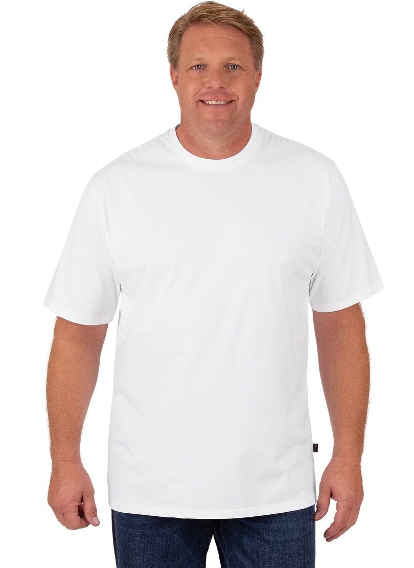 Trigema T-Shirt DELUXE T-Shirt TRIGEMA weiss Baumwolle