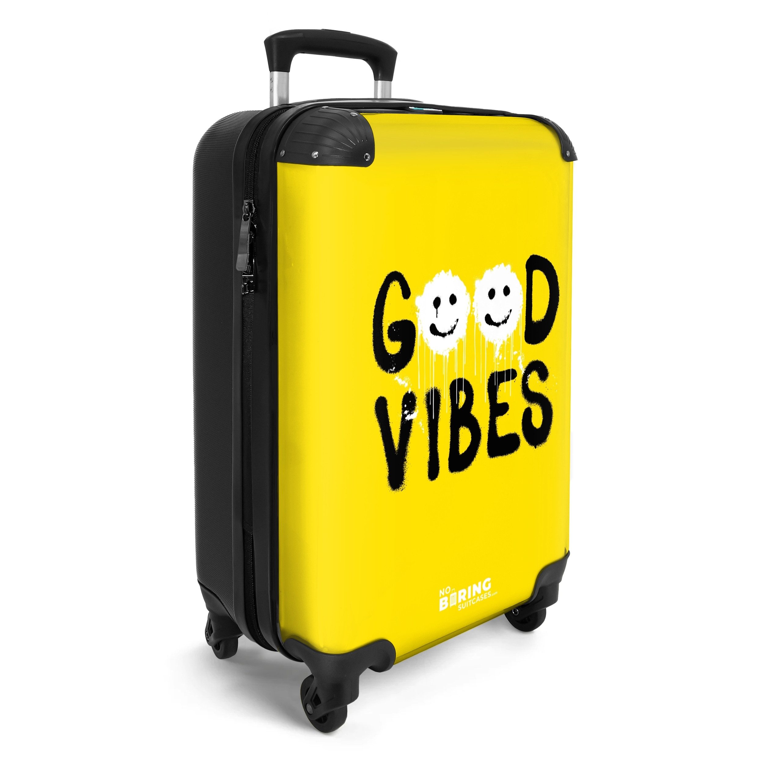 NoBoringSuitcases.com© Hartschalen-Trolley Schwarze Aerosolbuchstaben mit w günstig online kaufen