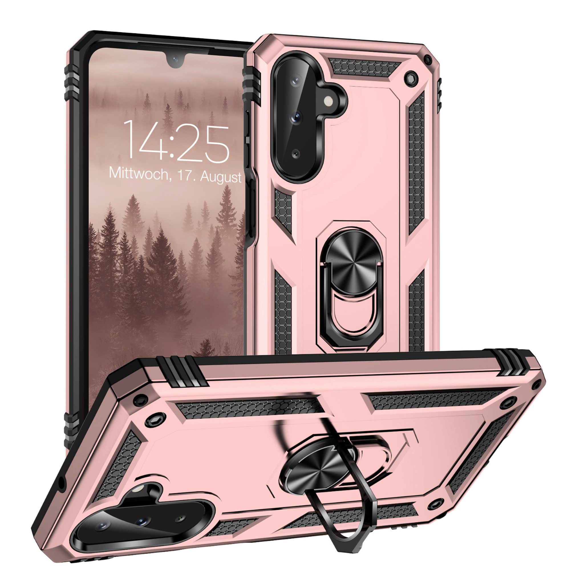 Tec-Expert Handyhülle Outdoor Cover Hülle für Samsung Galaxy A17 / A17 5G 6.7 Zoll, 6.7", Premium Hülle aus verstärktem Polycarbonat