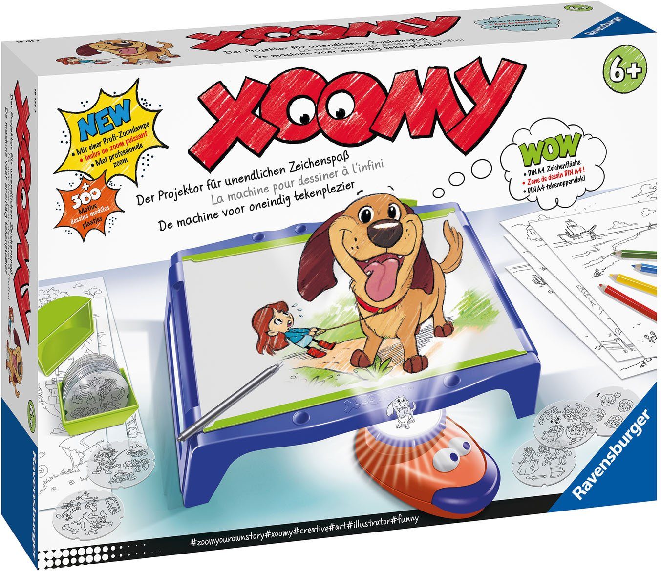 Ravensburger Malvorlage Xoomy® Maxi A4 Tisch, Made in Europe