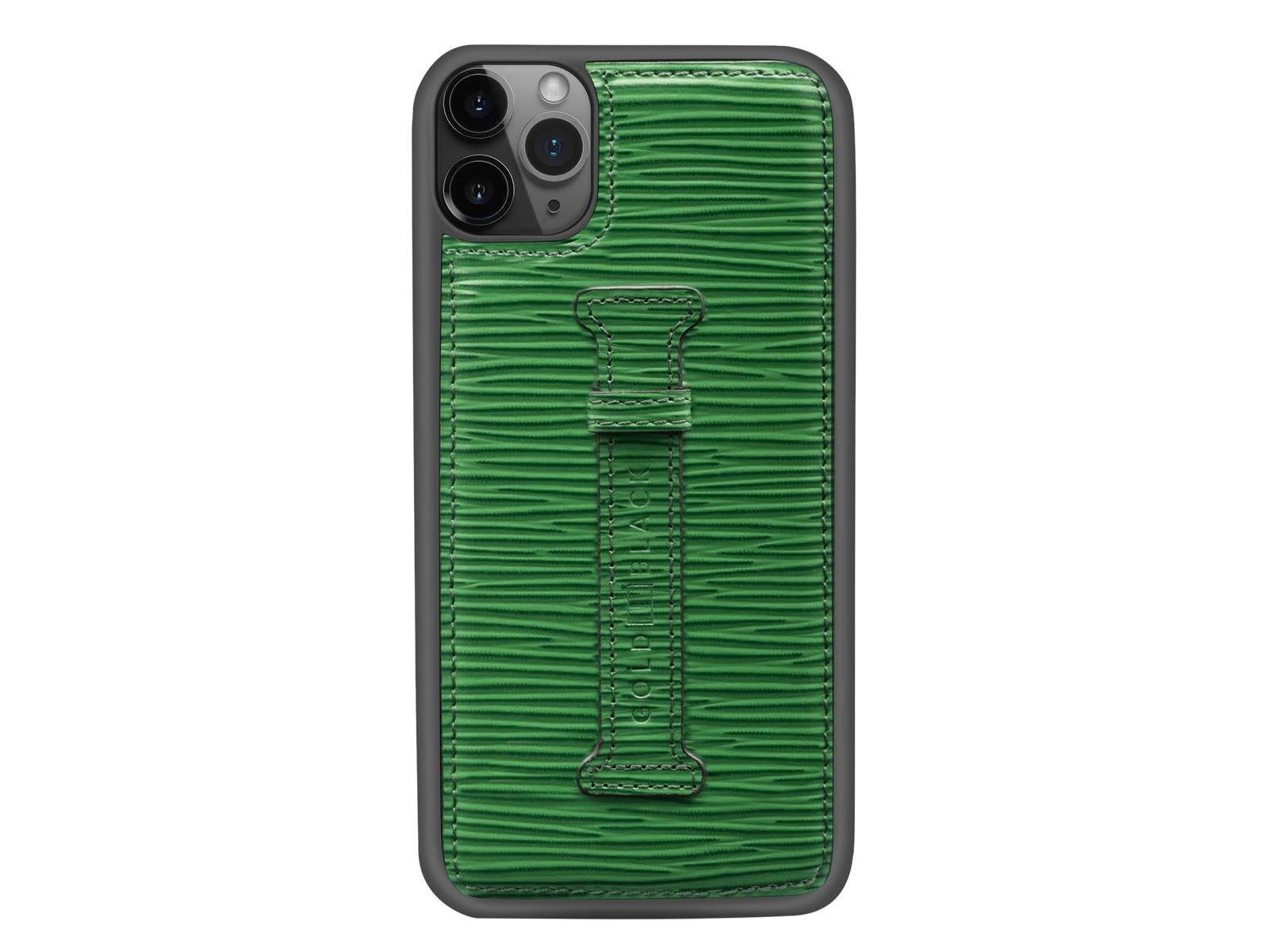 Handyhülle iPhone 11 Pro Max Lederhülle mit Fingerschlaufe 16,40 cm (6,46 Zoll)