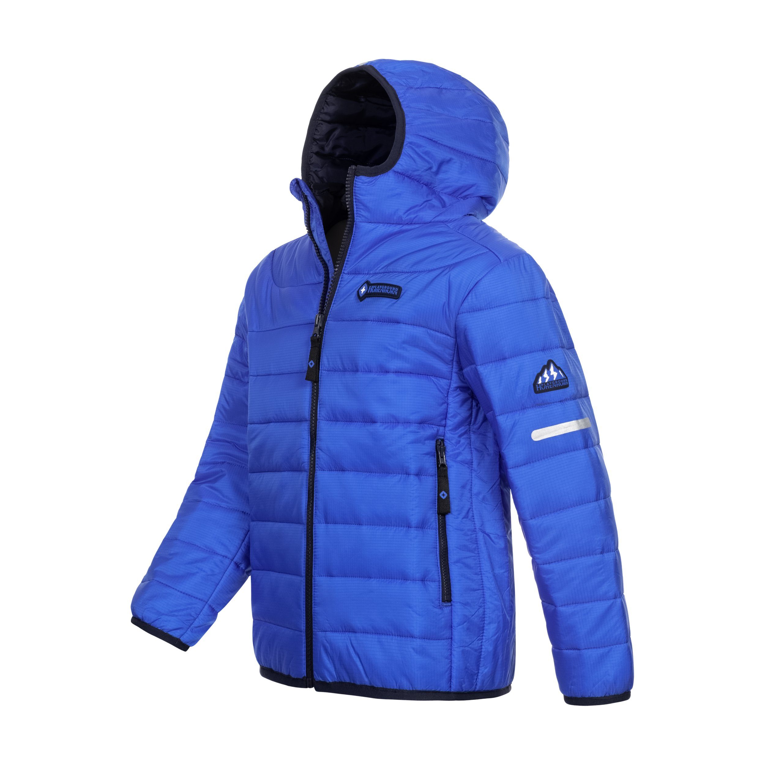 Jungen Höhenhorn Kinder Übergangsjacke Blau/Dunkelblau Krocko Höhenhorn Steppjacke Jacke Steppjacke Mädchen