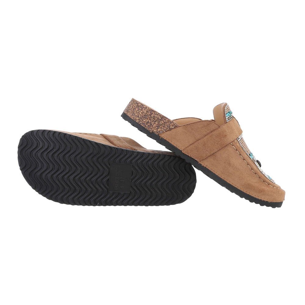 Ital-Design Damen Mules Freizeit Pantolette (85878264) Flach Pantoletten in günstig online kaufen