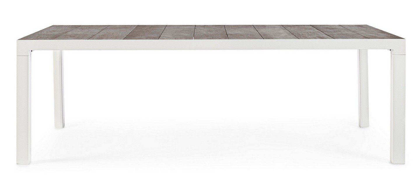 220x100x74cm Natur24 Esstisch Tisch Esstisch Aluminium Mason
