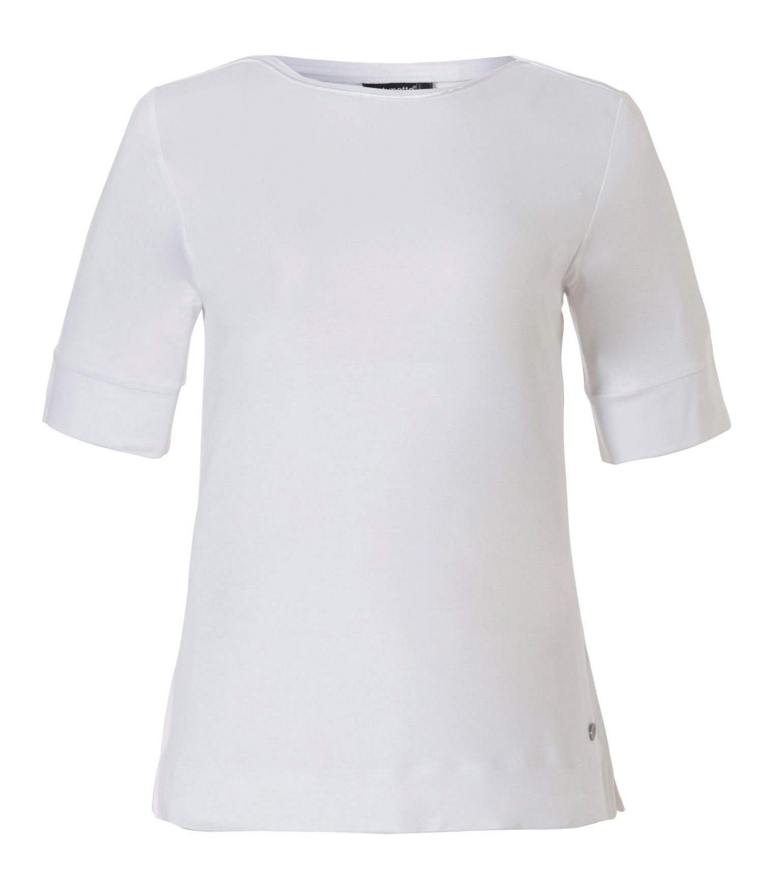 Pyjama Pastunette (1-tlg) Viskose Qualität white Shirt Damen Pyjamaoberteil